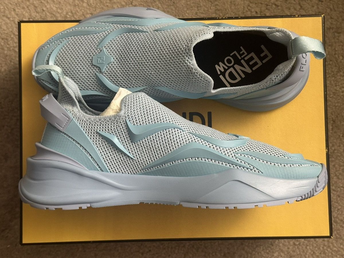 Fendi Fendi light blue sneakers Size US 10 / EU 43 - 3 Thumbnail