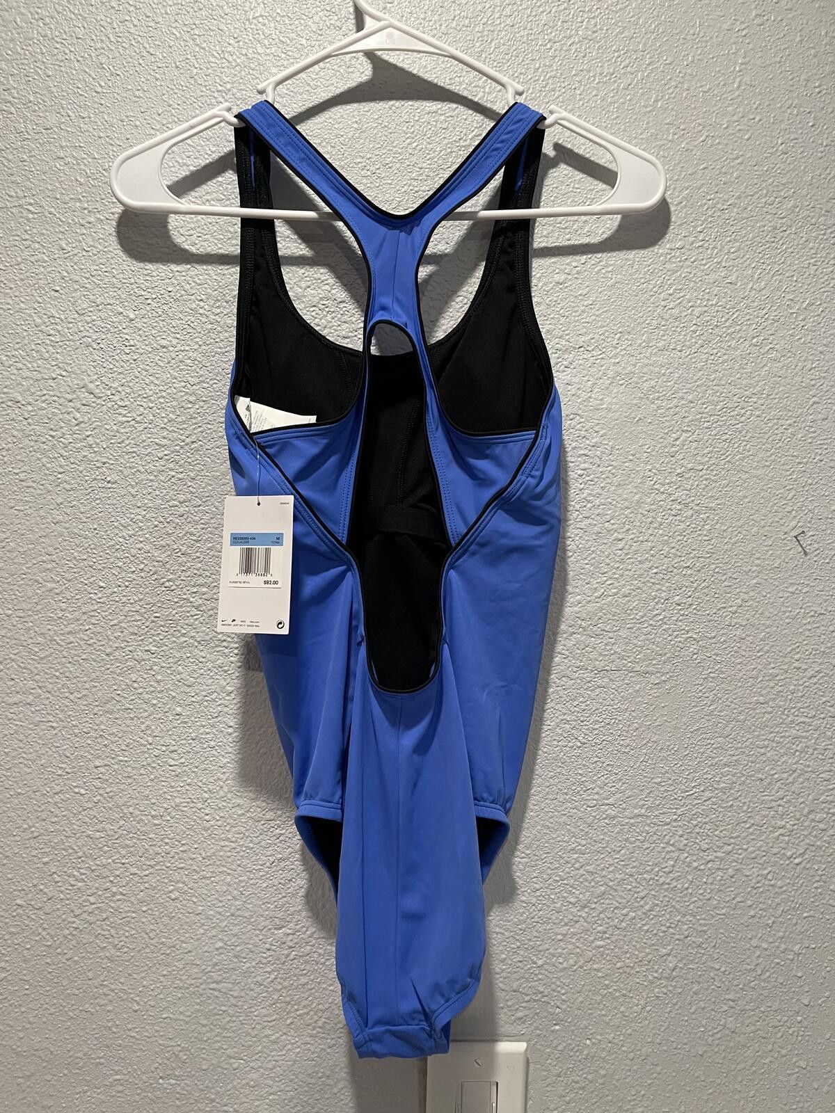Nike Nike Women's Racerback One-Piece Swimsuit Medium Blue Size ONE SIZE - 2 Thumbnail