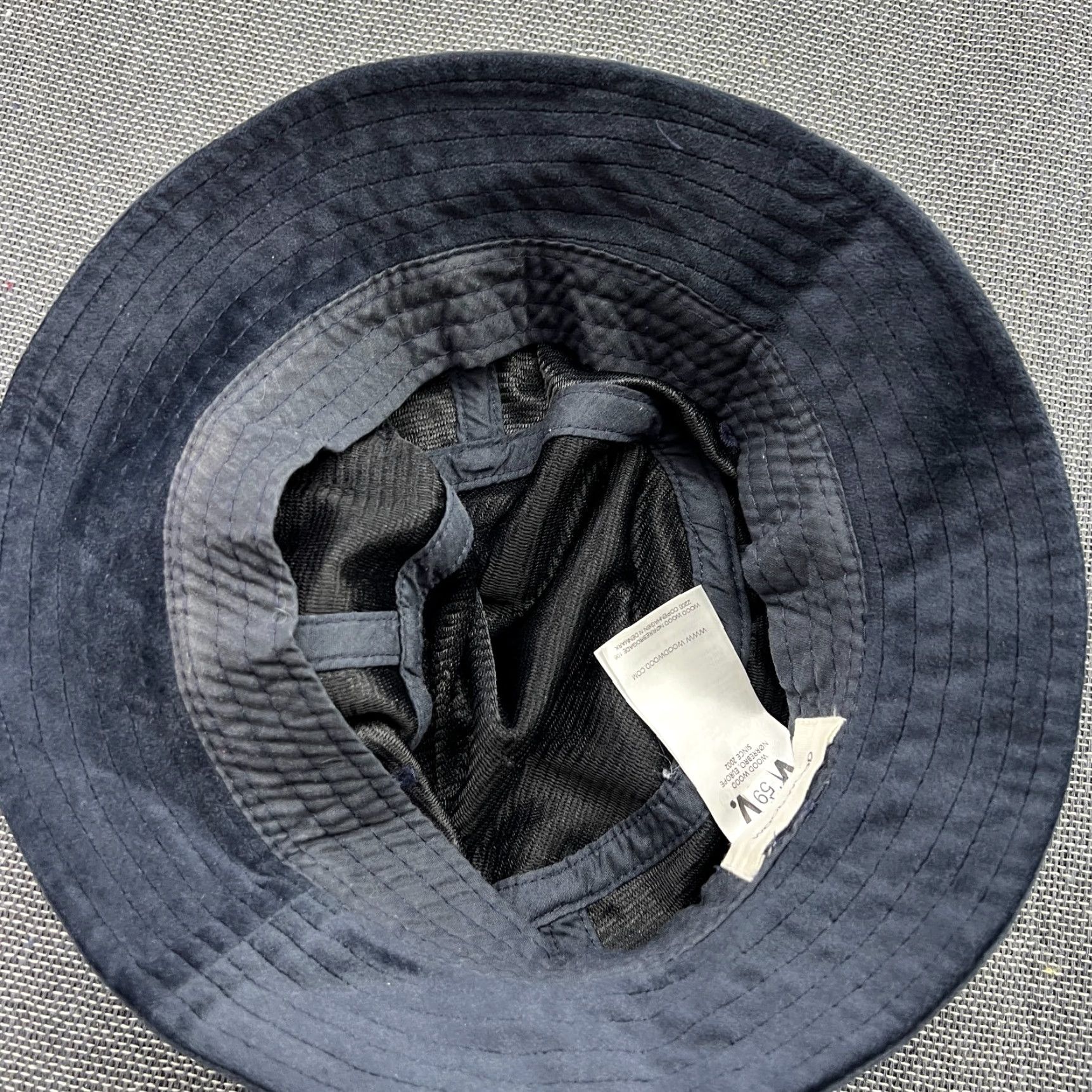 Wood Wood Wood Wood Suede Bucket Hat Unisex Adults 59 Dark Blue Fleece Bucket Hat Mens Womens Size US XXL / EU 58 / 5 - 3 Thumbnail