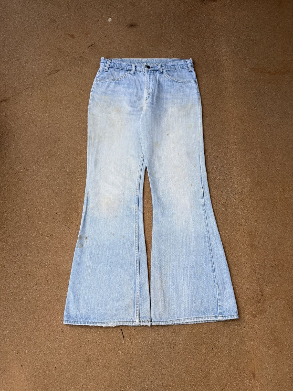Levi's Vtg 70’s Levi’s 663 Orange Tab Bellbottom Flare Jeans 32x32 Size US 32 / EU 48 - 1 Thumbnail