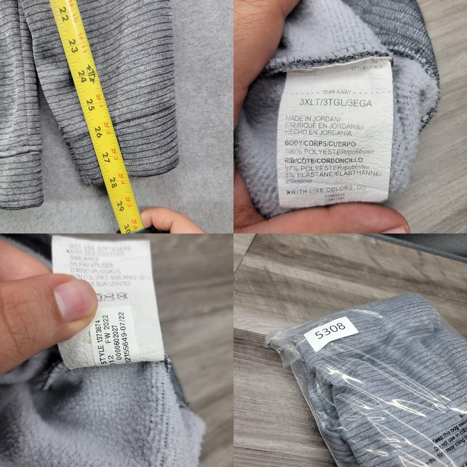 Under Armour Under Armour Golf Pullover Mens 3XLT Gray Storm Fleece 1/4 Zip Long Sleeve Size US XXL / EU 58 / 5 - 9 Thumbnail