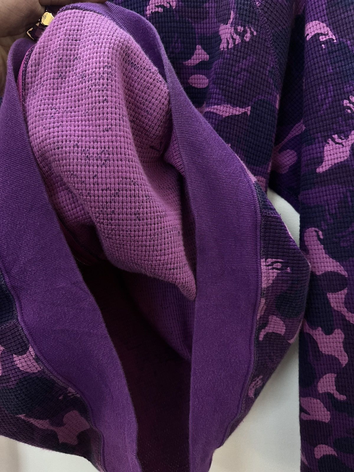 Bape A BATHING APE FLAME THERMAL HOODIE Size US M / EU 48-50 / 2 - 10 Thumbnail