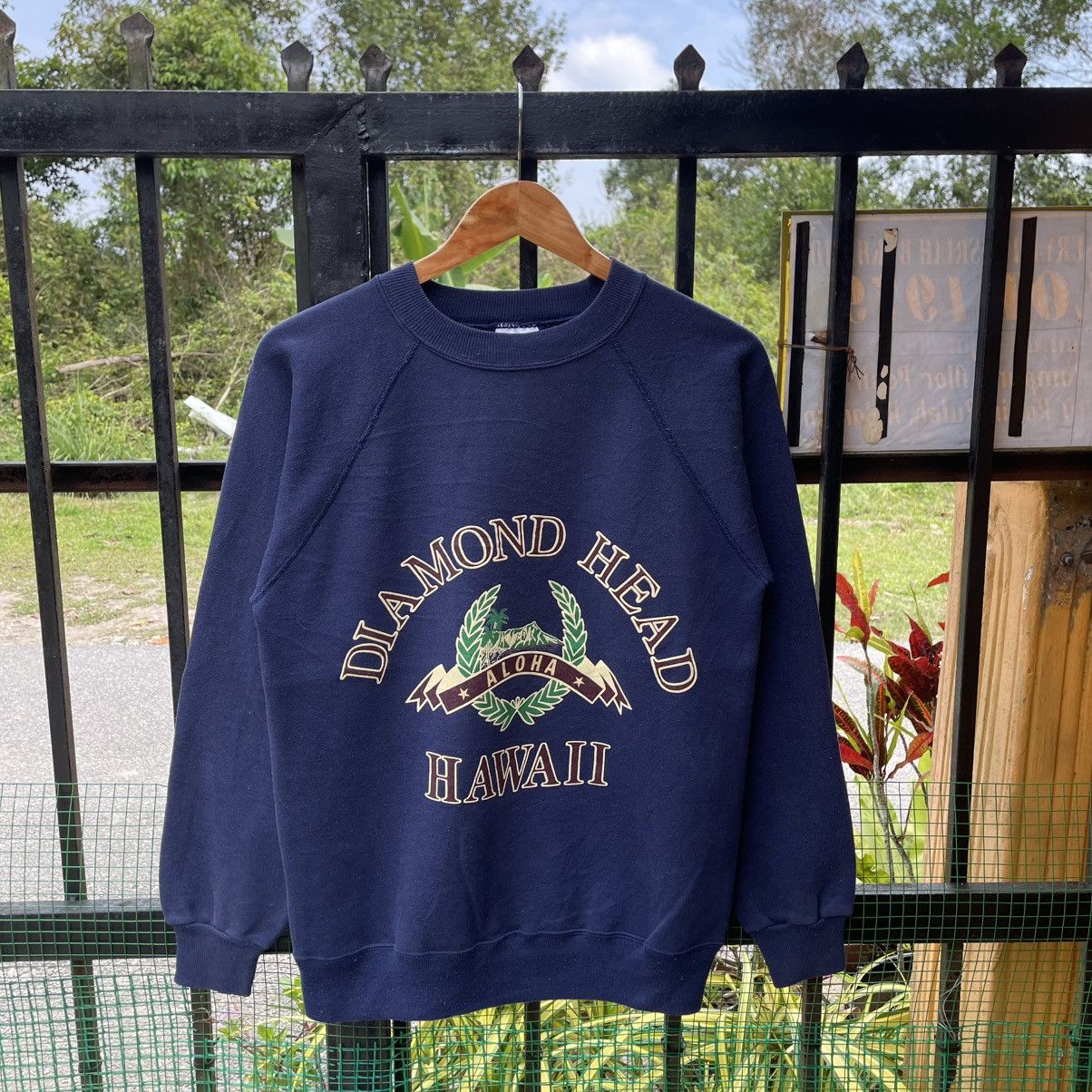 Vintage 🔥Vintage 90s Diamond Head Hawaii Big Logo Jumper Sweatshirts Size US S / EU 44-46 / 1 - 1 Thumbnail
