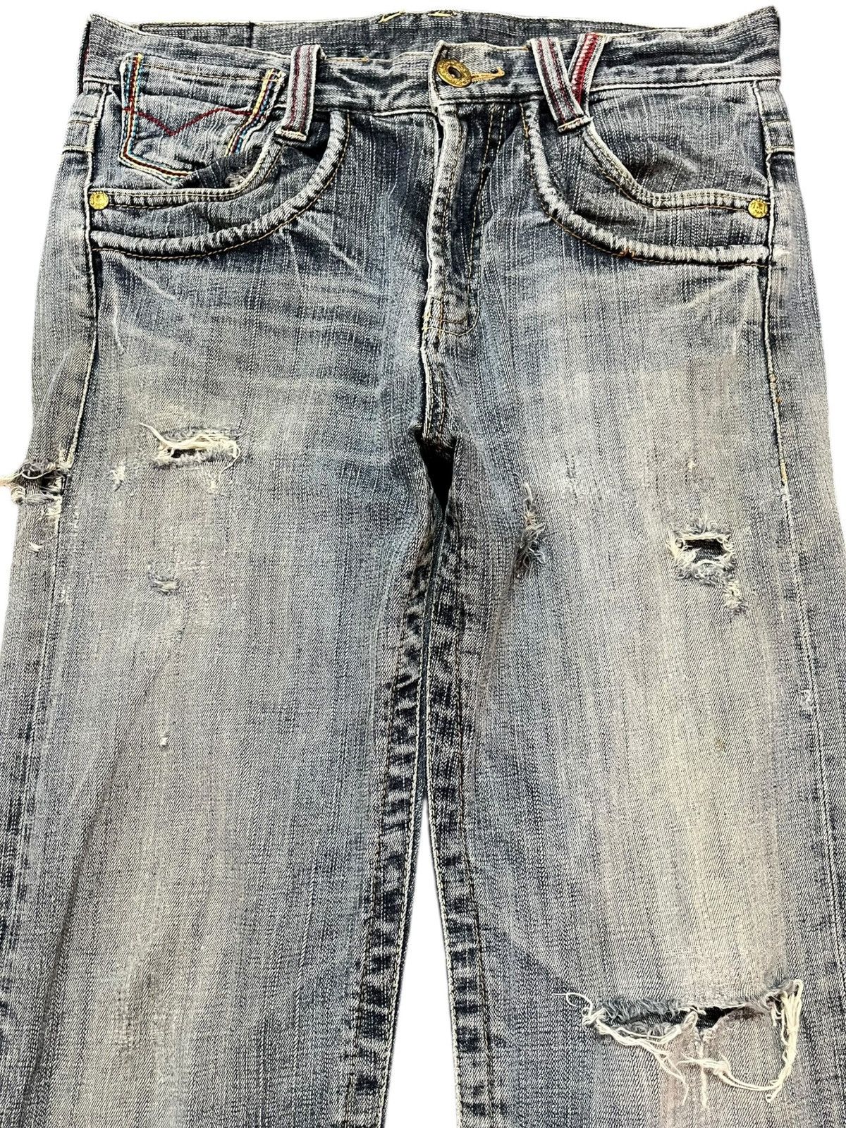 Japanese Brand Vintage Japanese Brand Faded Buckle Belt Distressed Denim Size US 30 / EU 46 - 2 Thumbnail