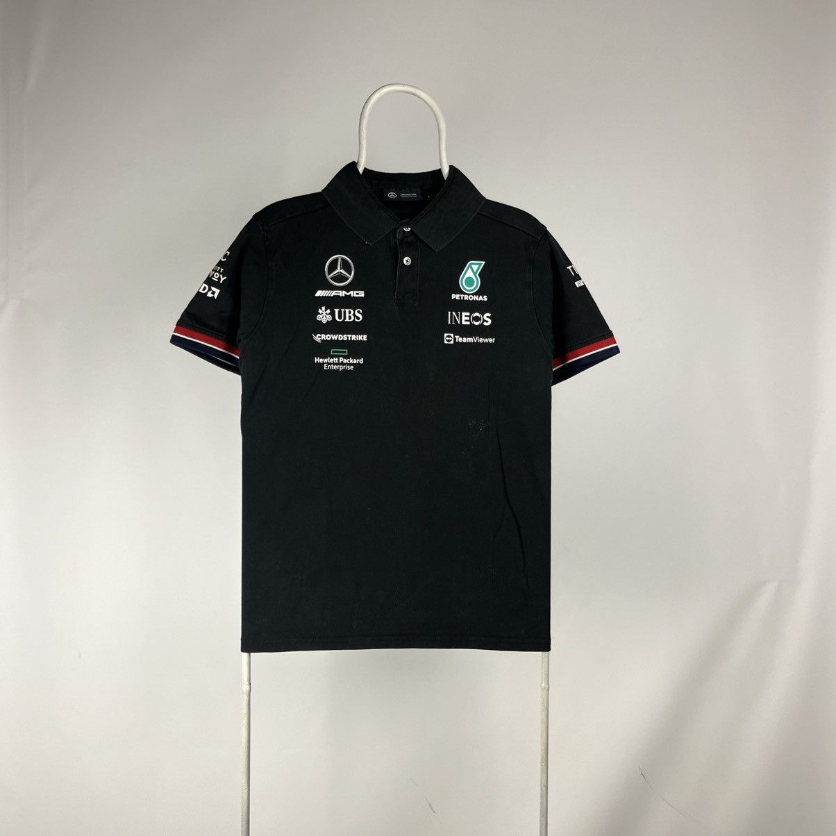 Mercedes-Benz Mercedes Benz AMG Petronas F1 Men's Team Polo Shirt Black Size US L / EU 52-54 / 3 - 1 Thumbnail