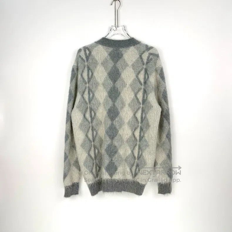Dior Dior Beige-gray diamond pattern horse wool cardigan coat Size US S / EU 44-46 / 1 - 4 Thumbnail