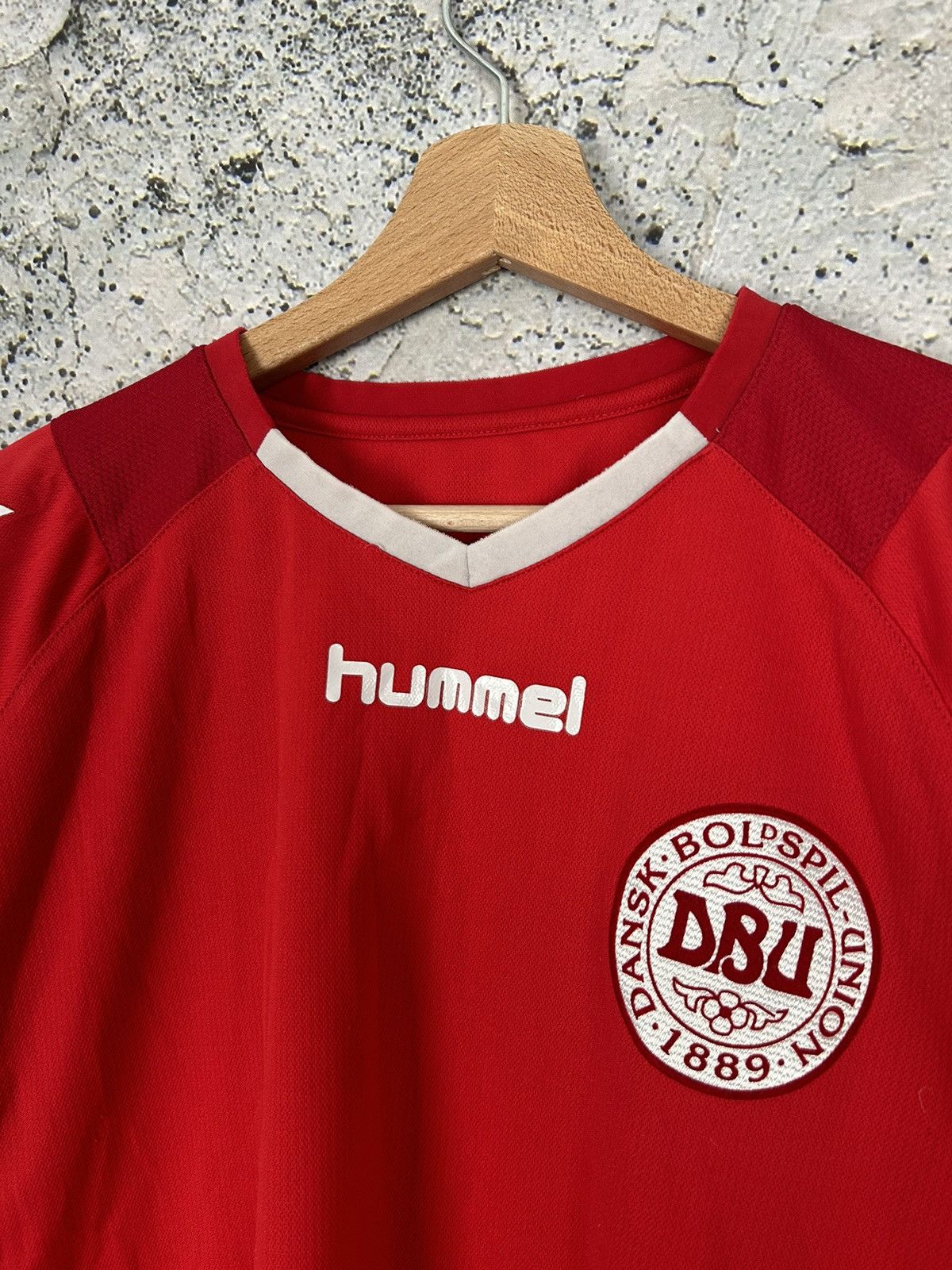 Hummel Vintage Denmark Soccer Jersey Football Hummel Rare World Cup Size US L / EU 52-54 / 3 - 3 Thumbnail