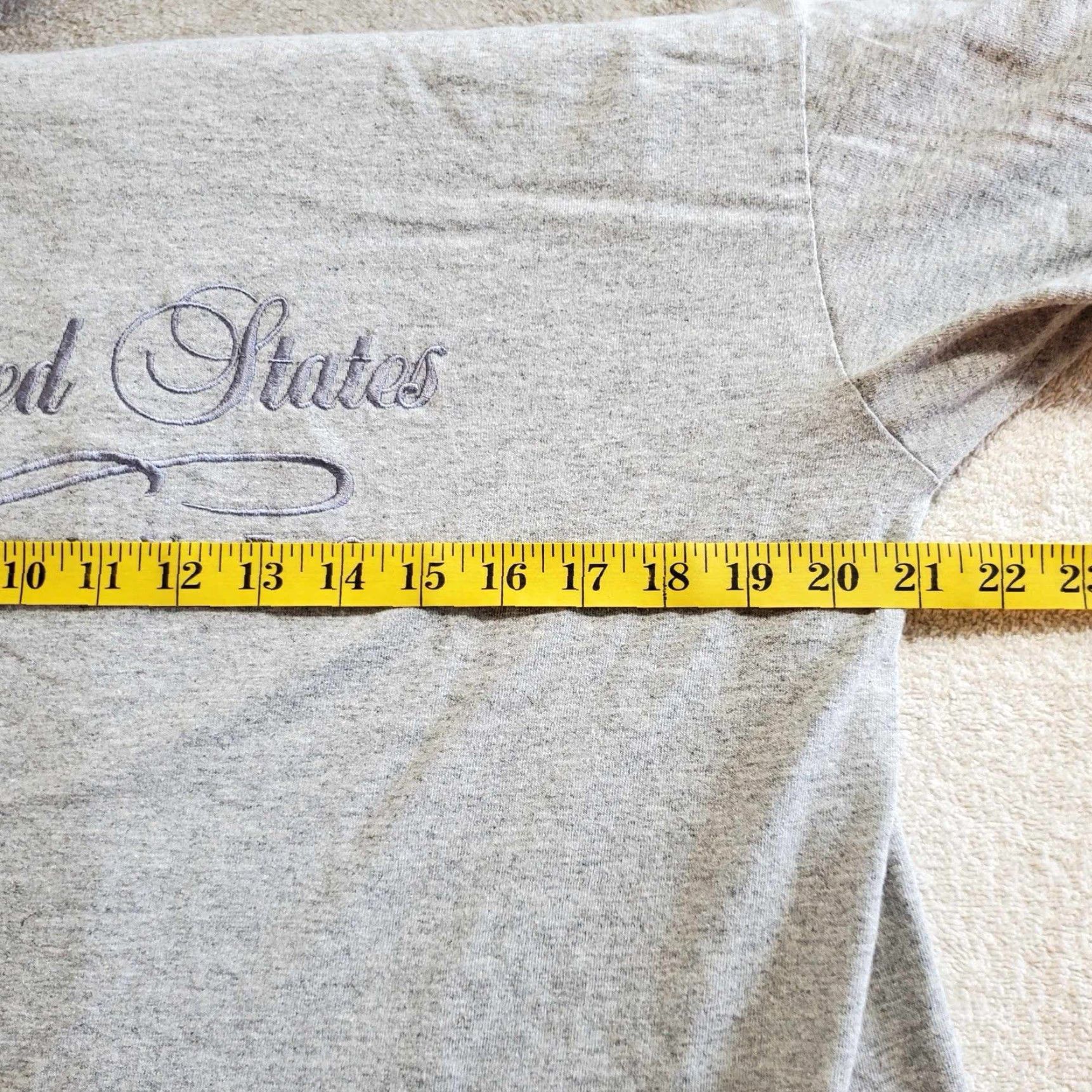 Soffe VINTAGE Soffe T Shirt Embroidered US Marines Military USA Mens Large L Gray 90s Size US L / EU 52-54 / 3 - 4 Thumbnail
