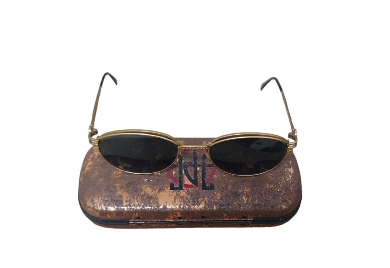 Jean Paul Gaultier Vintage Jean Paul Gaultier 58-6104 Gold Frame Sunglasses Size ONE SIZE - 2 Thumbnail