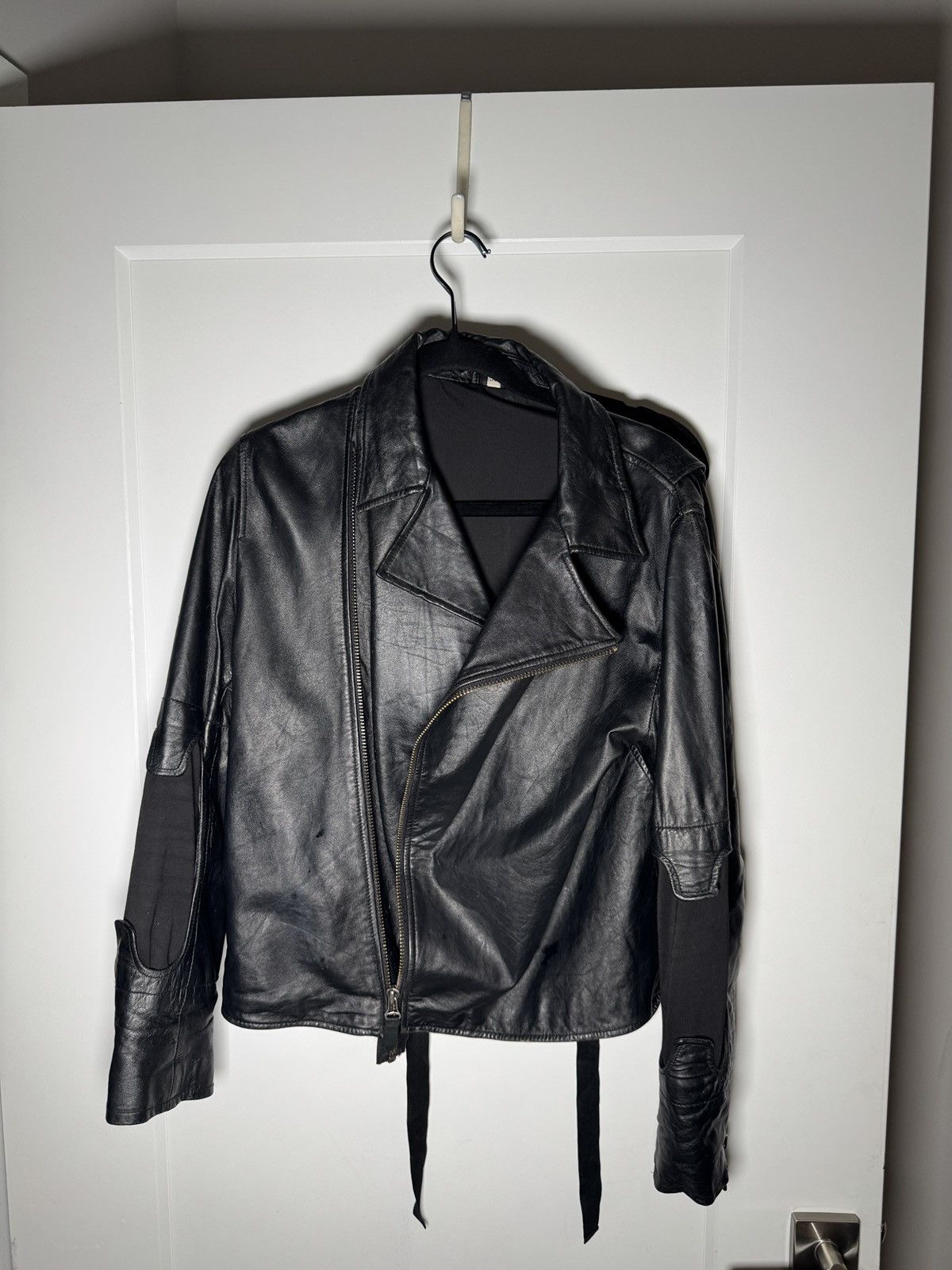 Helmut lang ライダースレザージャケット　M Helmut Lang Multi-Zip Leather Biker Jacket – ESSXNYC