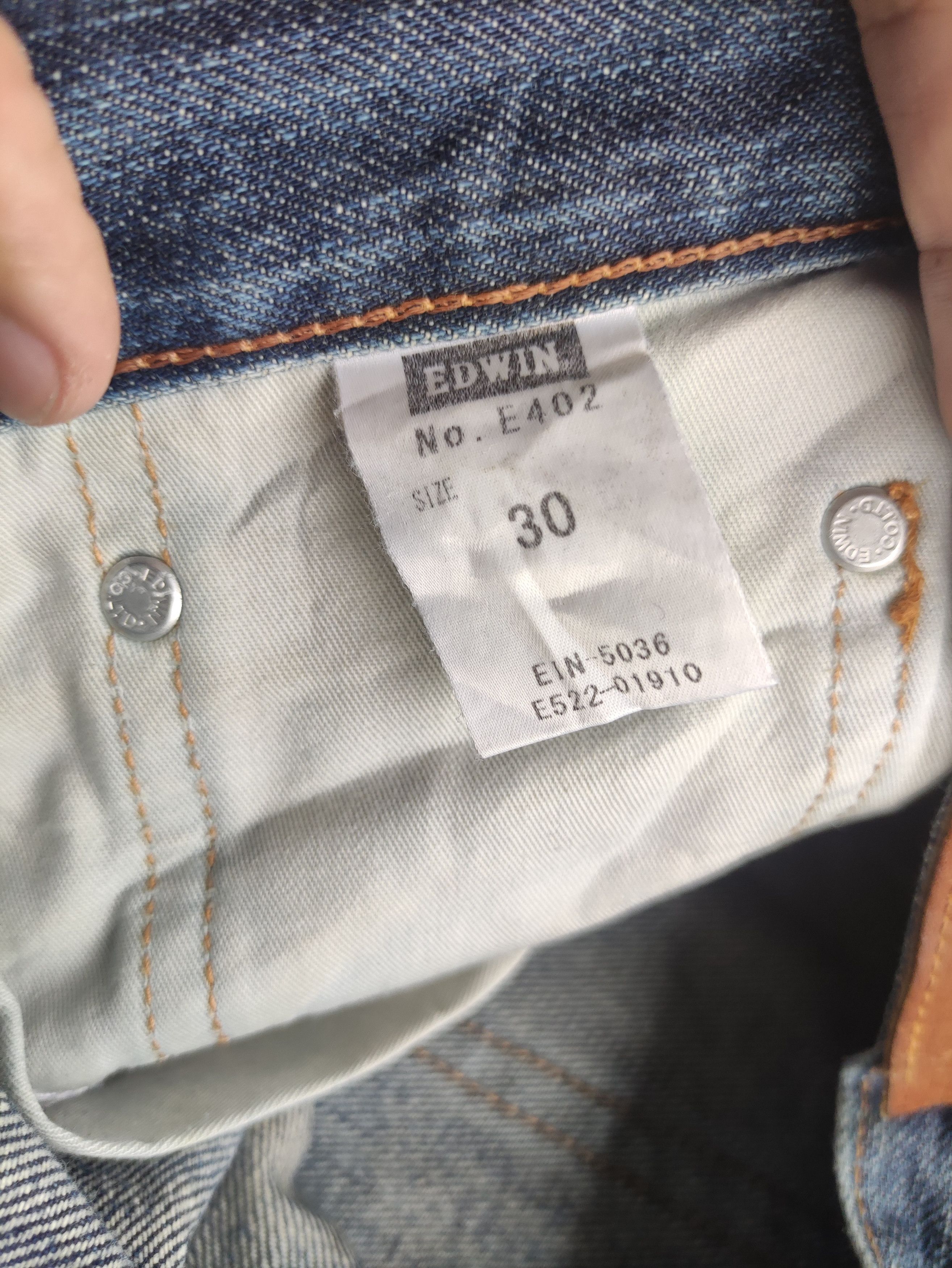Edwin Vintage Edwin Distressed Faded Jean Denim Pants W33 Size US 33 - 7 Thumbnail