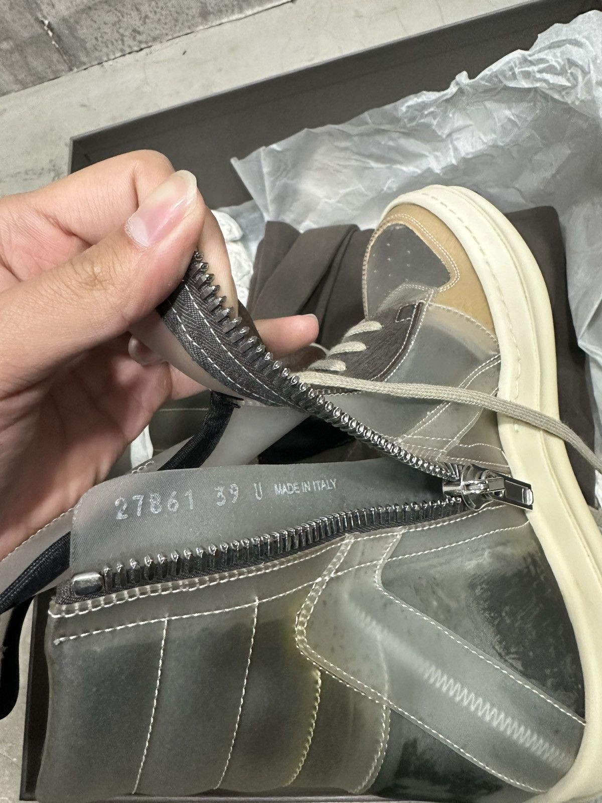 Rick Owens Rick Owens Phlegethon Geobasket Sneakers Size US 8 / EU 41 - 7 Thumbnail