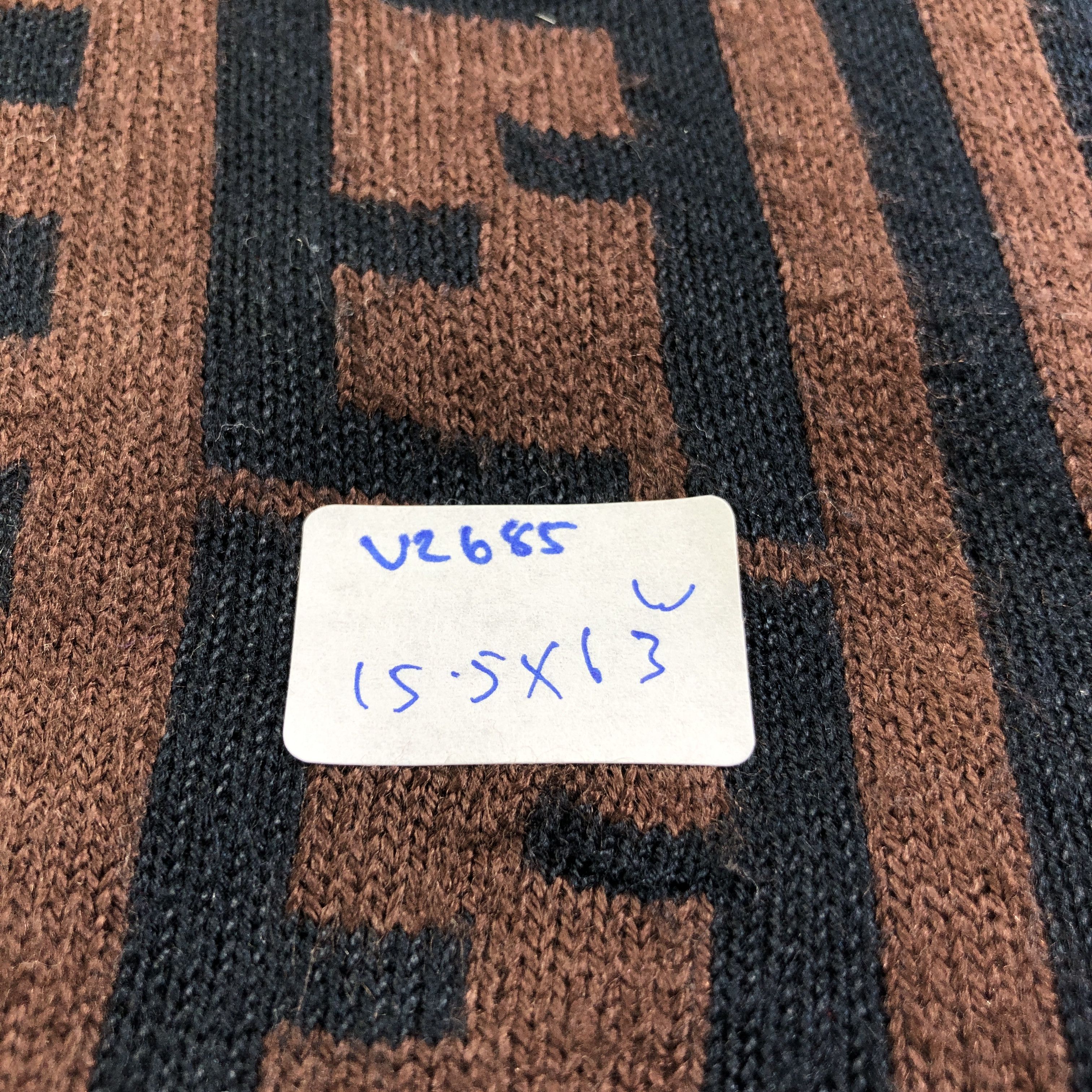 Fendi Fendi FF Monogram Tartan Wool Scarf Muffler V2685 Size ONE SIZE - 6 Thumbnail