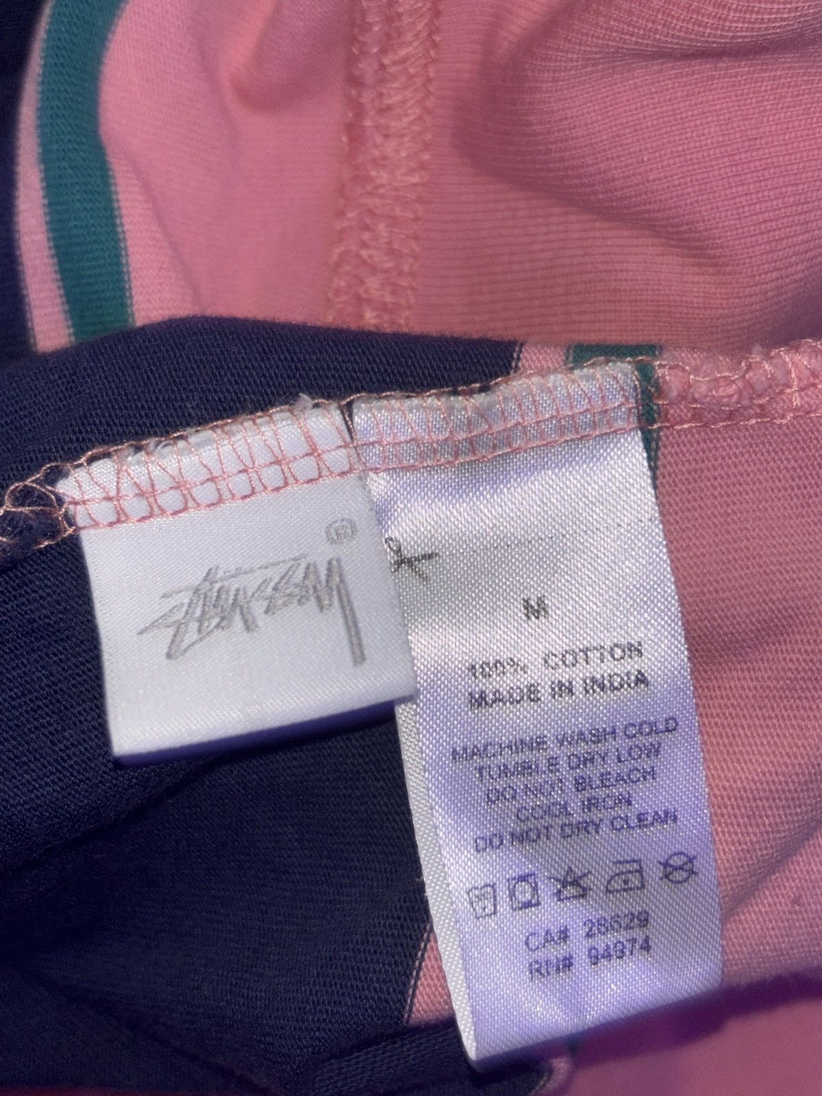 Stussy Stussy pink and blue striped hoodie Size US M / EU 48-50 / 2 - 6 Thumbnail