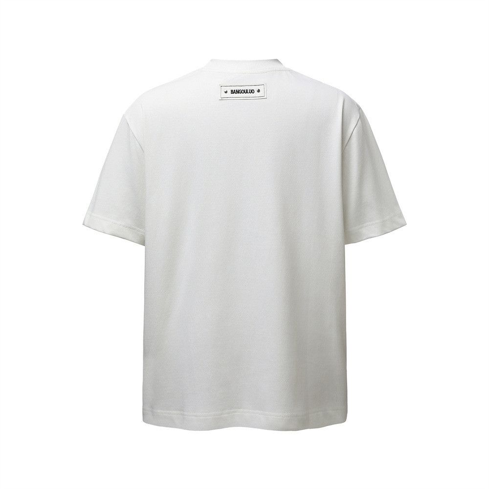 Japanese Brand Men's Loose-Fit Casual T-Shirt with Creative Shoe Print Size US M / EU 48-50 / 2 - 2 Thumbnail