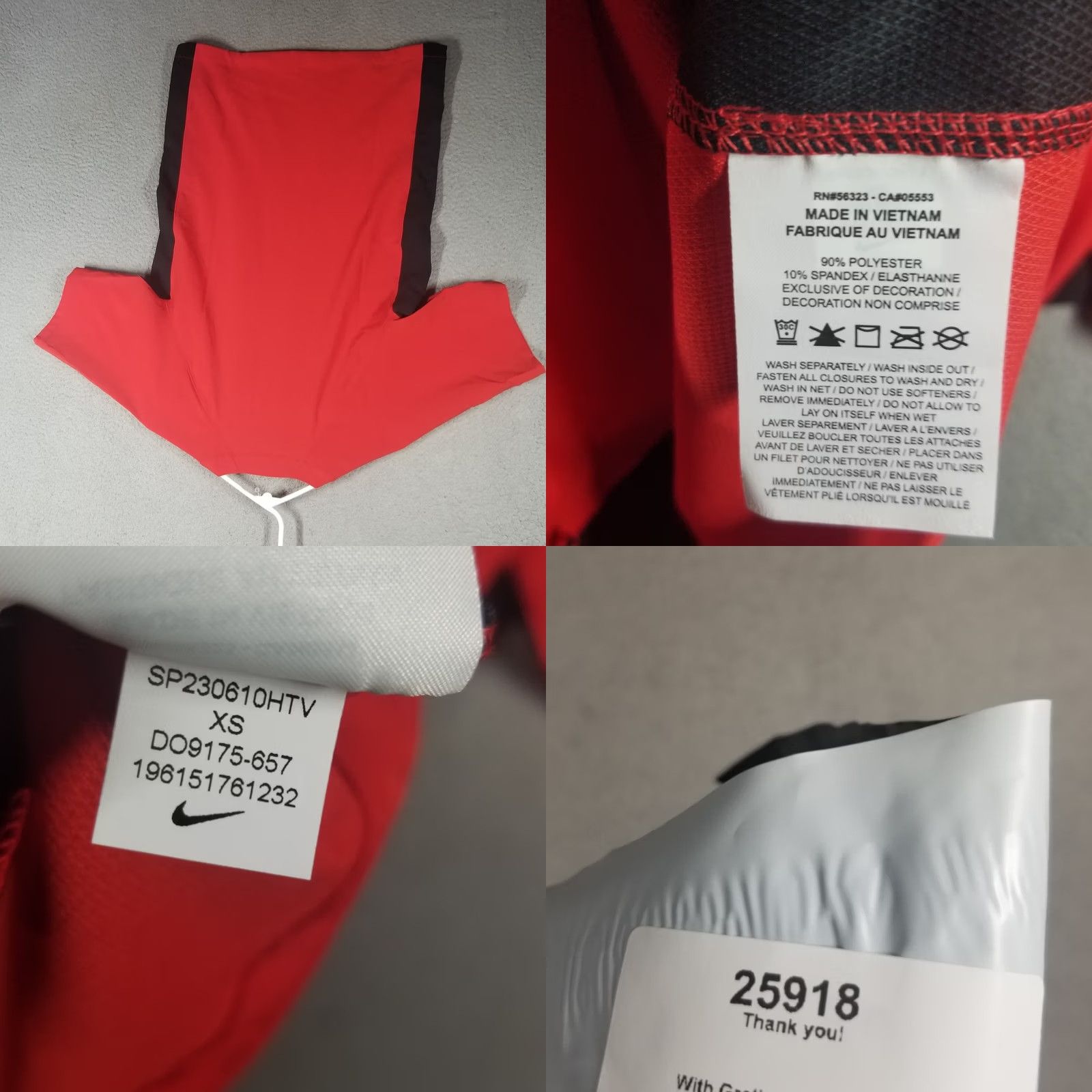 Nike Nike Men's Baseball Windshirt Short Sleeve Red XS Size US XS / EU 42 / 0 - 8 Thumbnail