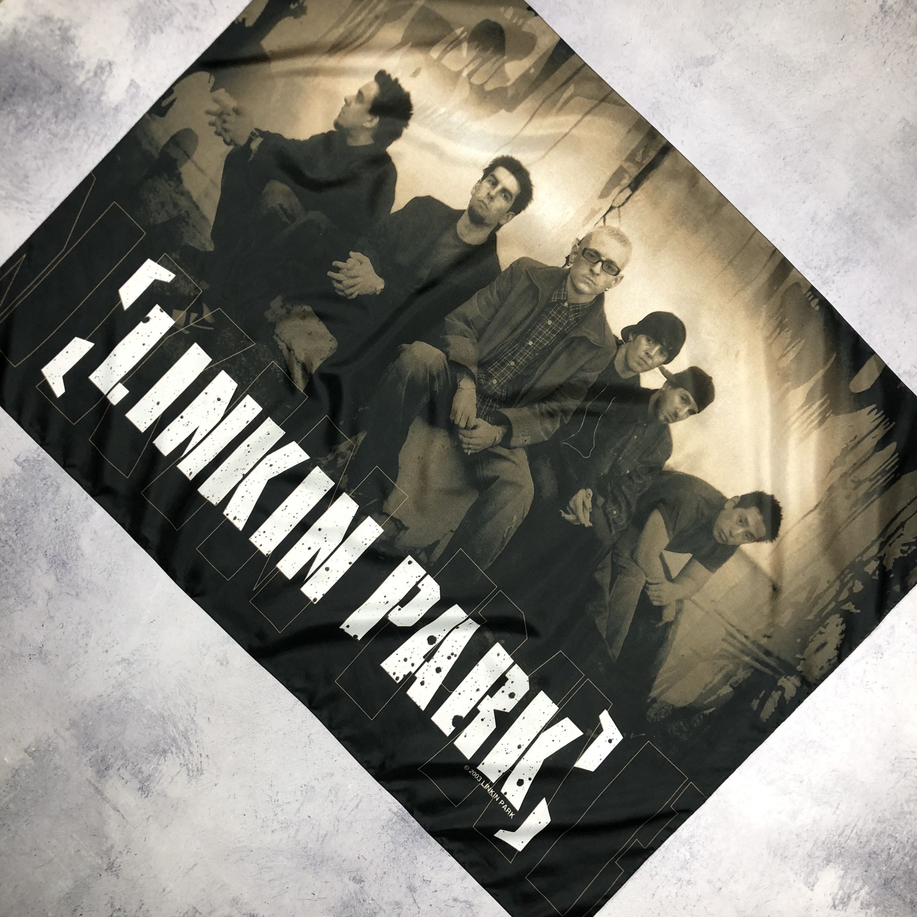 Band Tees 2003 Linkin Park Flag Poster Wallpaper Size ONE SIZE - 3 Thumbnail
