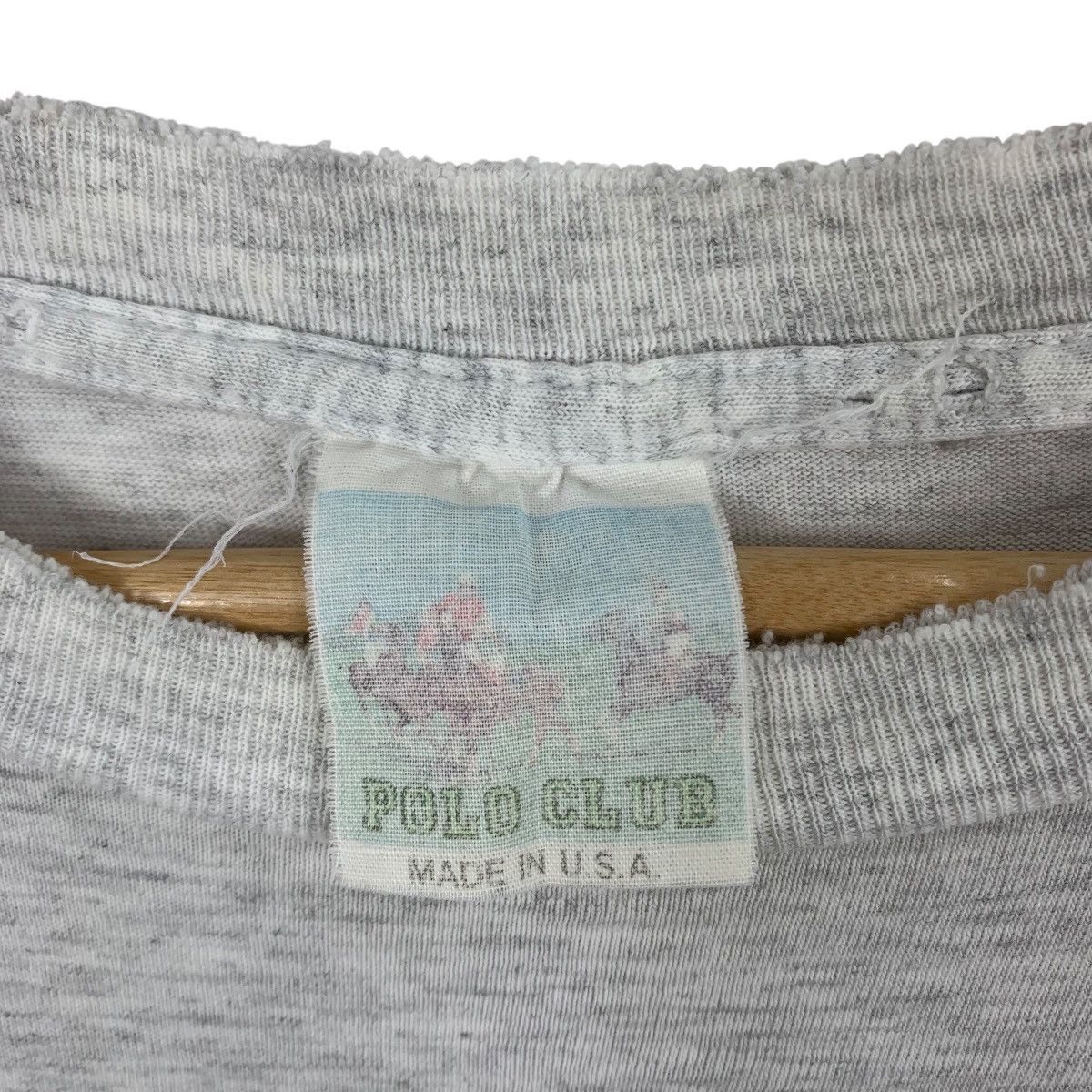 Vintage Vintage 90s POLO CLUB The King Of Games USA Tshirt Size US L / EU 52-54 / 3 - 7 Thumbnail