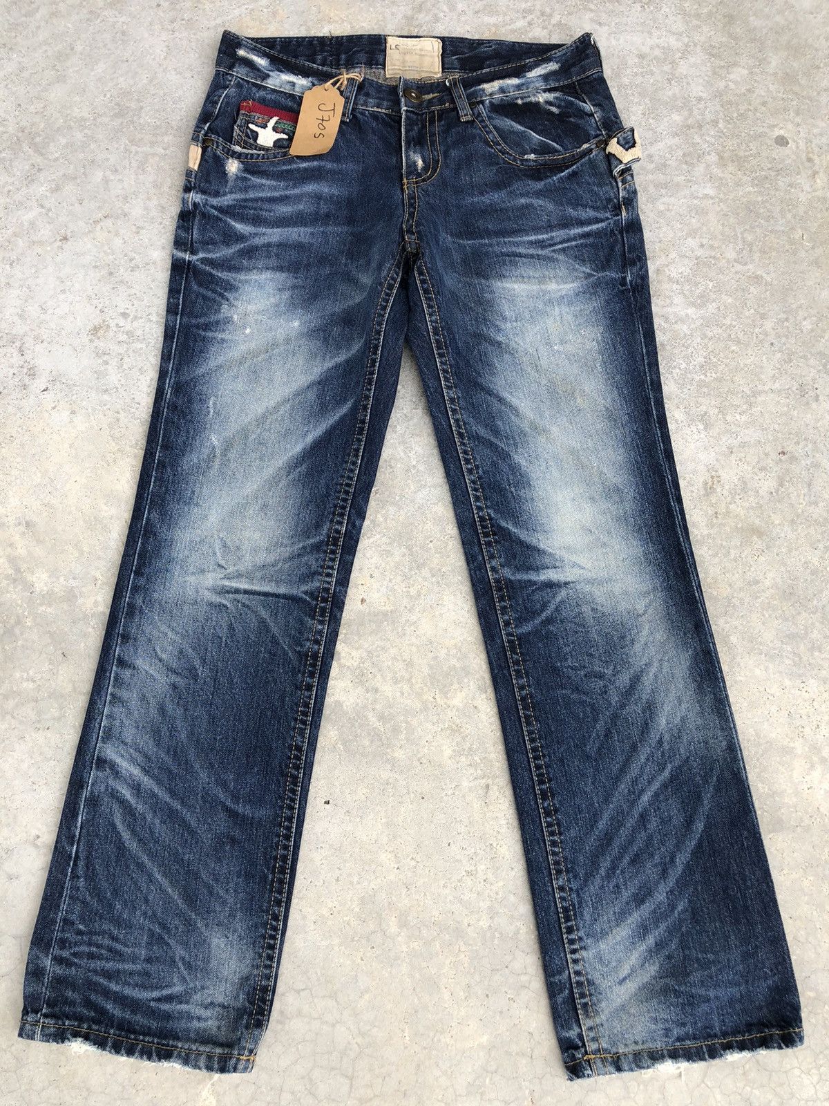 Japanese Brand Rare Yoshitomo Nara Lolita Dog Distressed Jeans Size US 32 / EU 48 - 2 Thumbnail