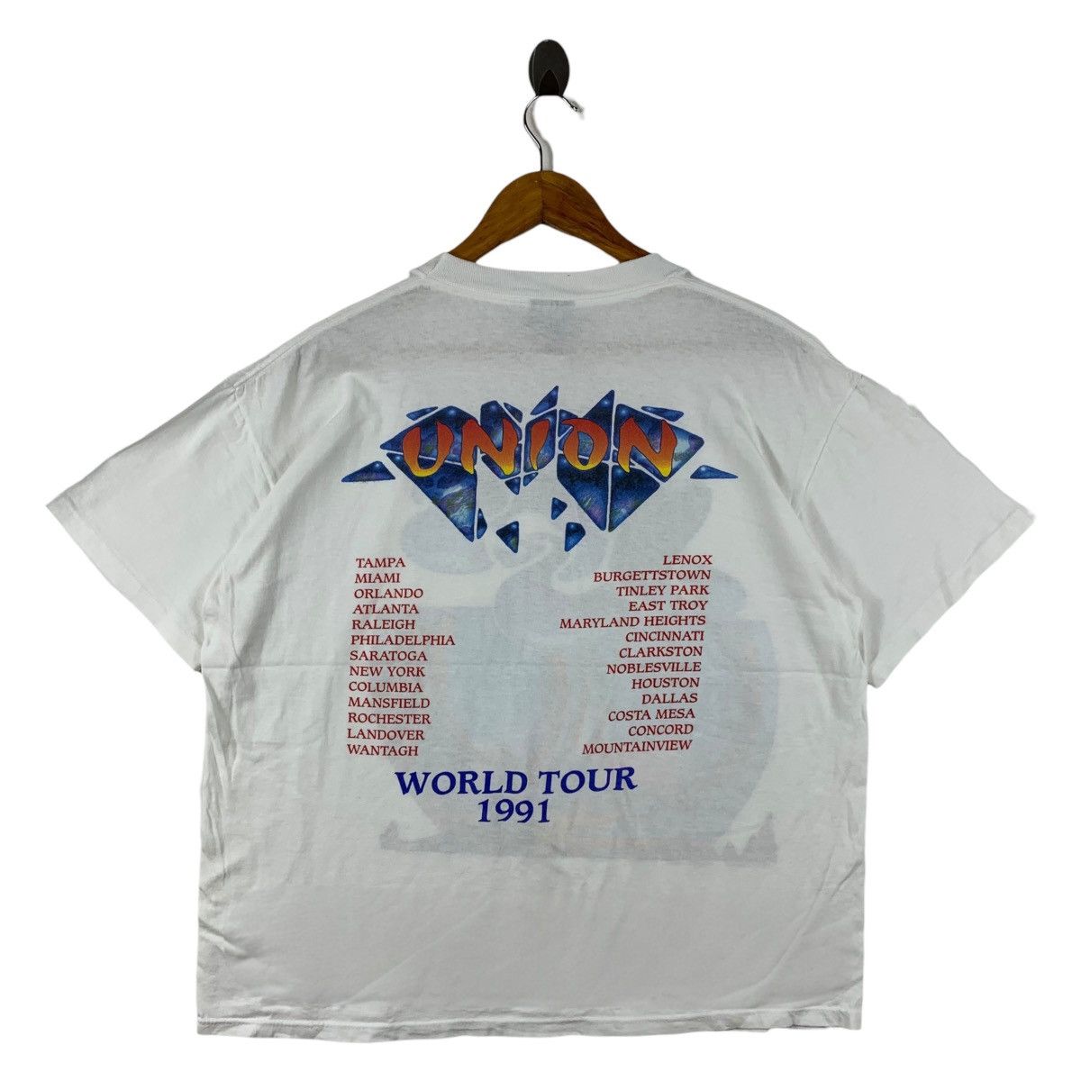 Brockum Vintage 90s YES UNION CONCERT World tour 1991 band tees Size US XL / EU 56 / 4 - 4 Thumbnail