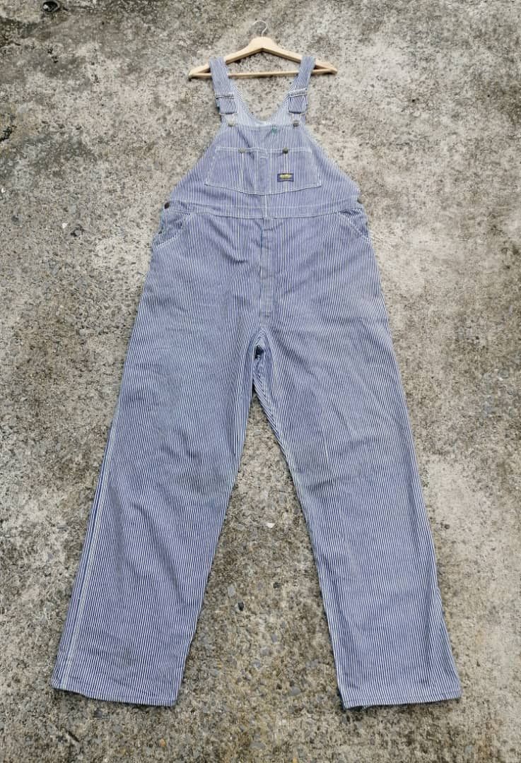 image of Oshkosh Hickory Denim Overalls Jumpsuits, Men's (Size 42)