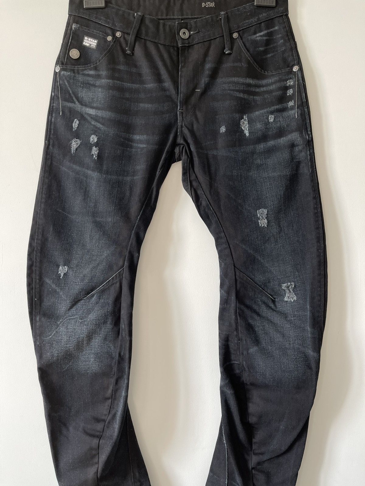 G-Star G-Star Raw Arc 3D Slim Faded Whiskers Stretch Denim Jeans Size US 32 / EU 48 - 3 Thumbnail