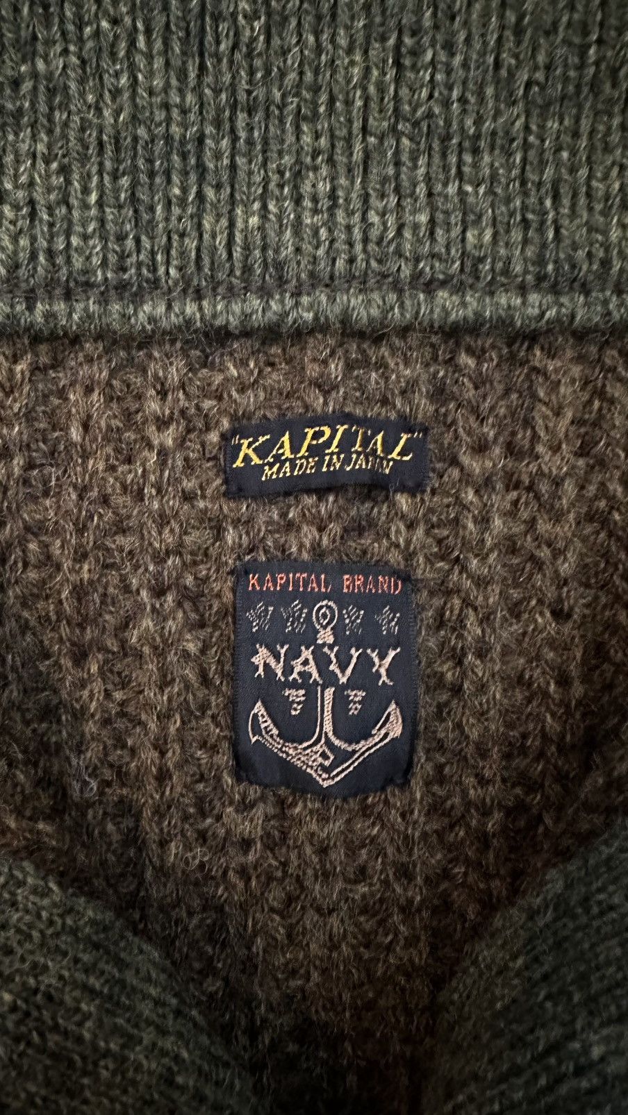 Kapital Kapital Wool Ribbed Zip Up Pullover Size US S / EU 44-46 / 1 - 3 Thumbnail