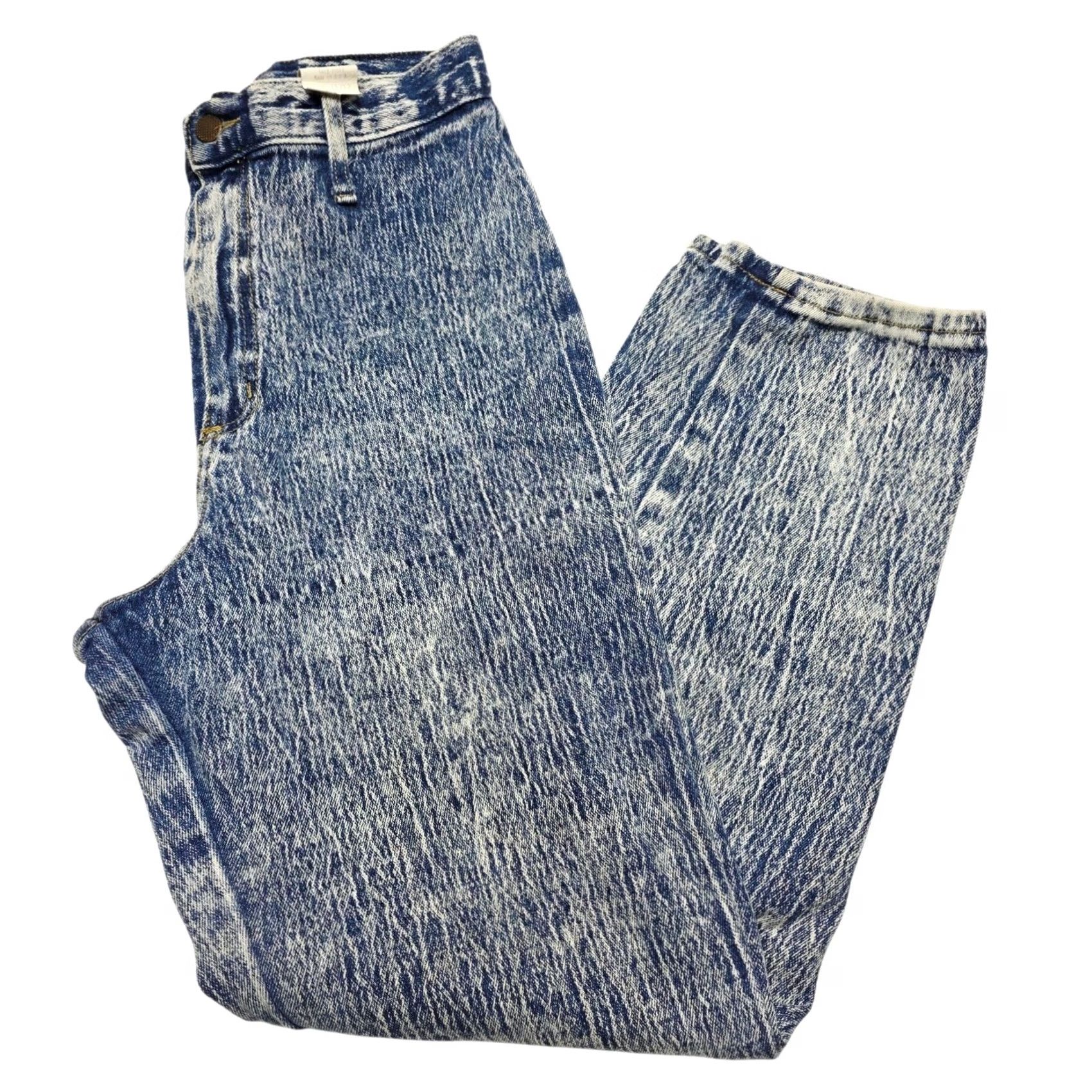 Vintage Vintage 80s Mom Jeans Acid Wash Blue Size 11/12 USA Landing Gear Size 34" / US 12 / IT 48 - 4 Thumbnail