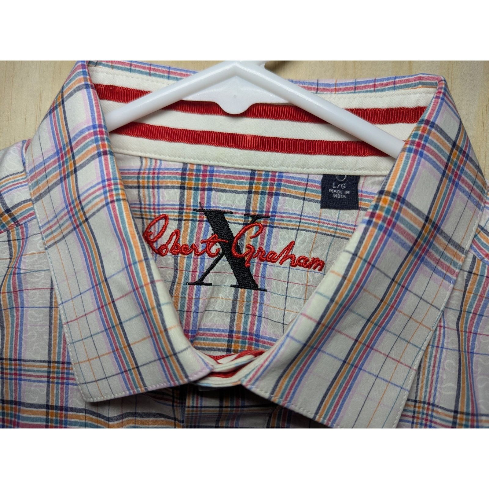 Robert Graham Robert Graham Men's Large X Collection Plaid Button Shirt Size US L / EU 52-54 / 3 - 7 Thumbnail