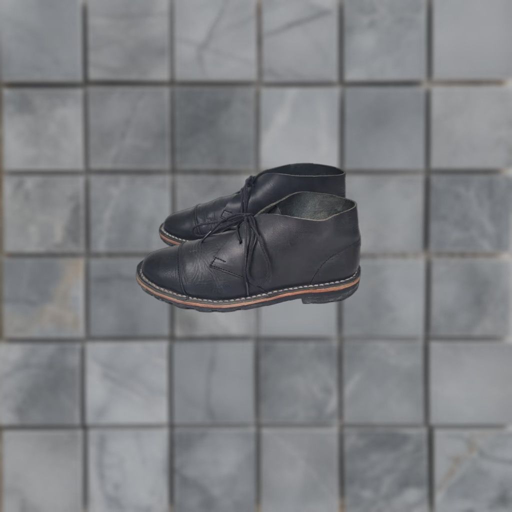 Vintage Steve Mono Boot Men 7.5 M Black Leather Hand Crafted Ankle Bootie Size US 8 / EU 41 - 1 Thumbnail