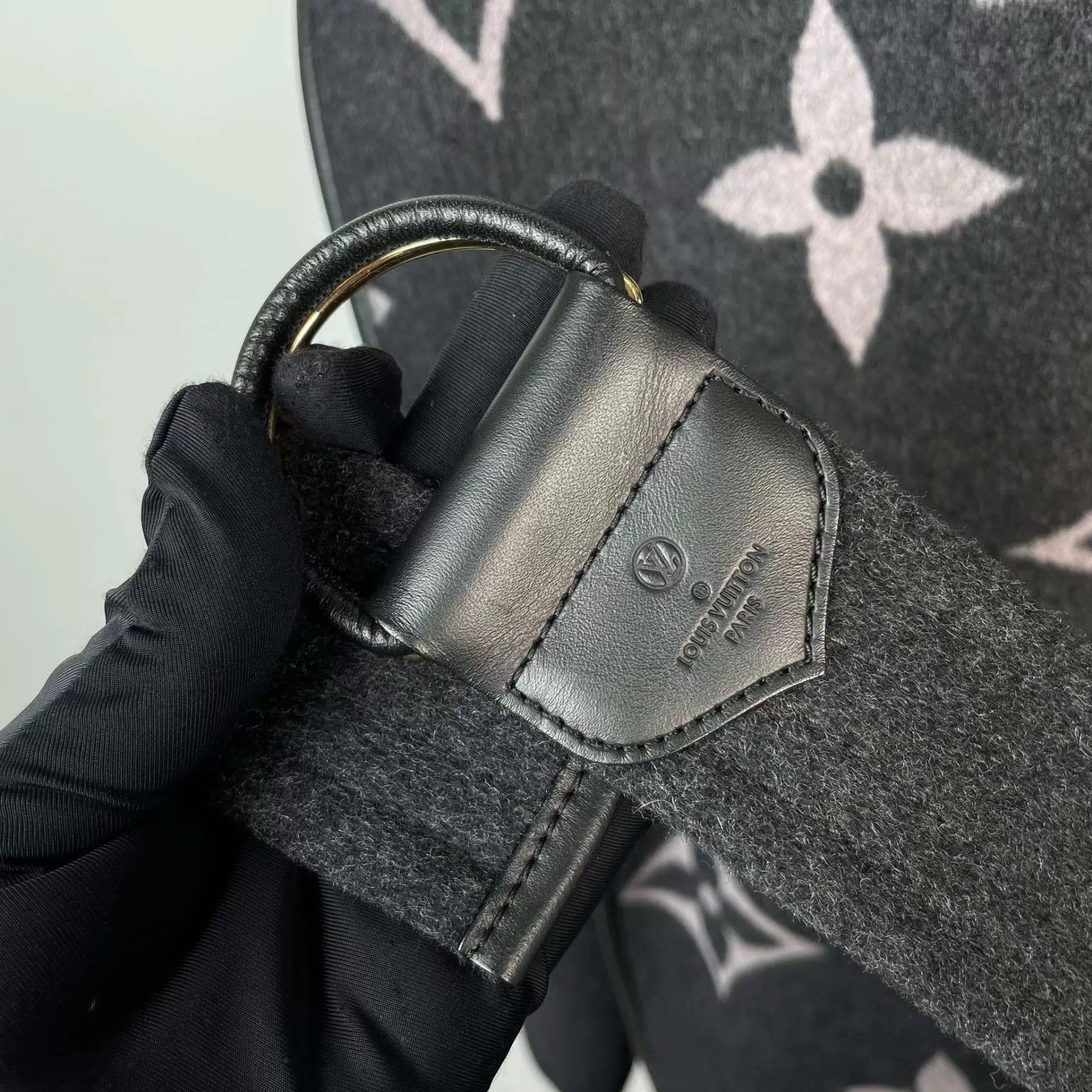 Louis Vuitton LV Monogram Wool Coat 34 Dark Gray Size XS / US 0-2 / IT 36-38 - 4 Thumbnail