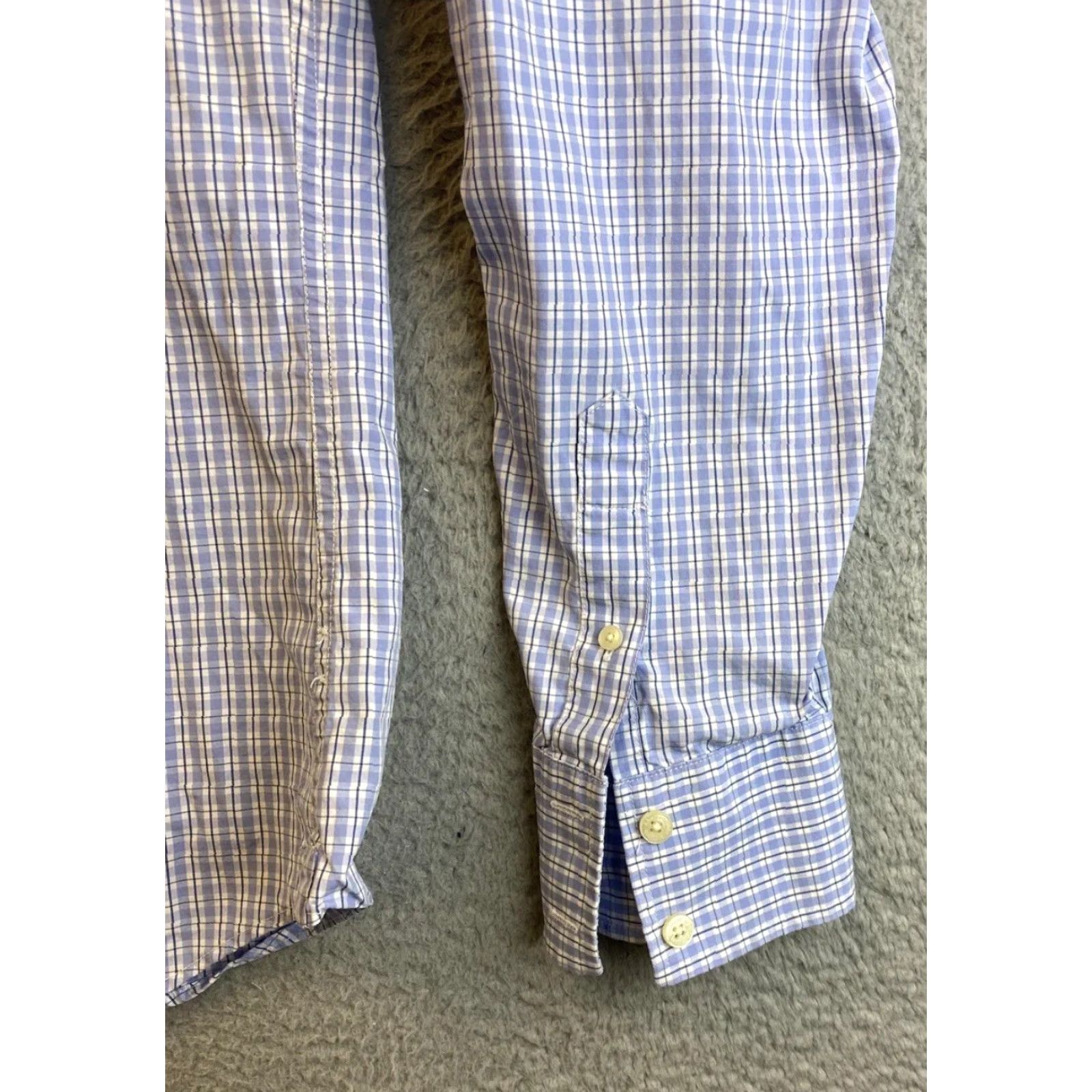 Abercrombie & Fitch Abercrombie & Fitch Shirt Mens 17 XL Button-Up Blue Plaid Cotton Long Sleeve Casual /31-56 Button-Down Classic Regular Vintage No N/A Size US XL / EU 56 / 4 - 3 Thumbnail