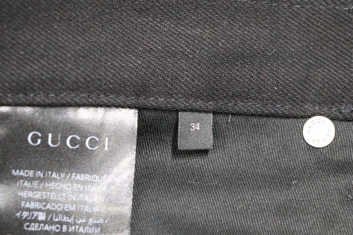 Gucci Gucci La Famigilia Horsebit Denim Cotton Jeans Size 34 Size US 34 / EU 50 - 11 Thumbnail