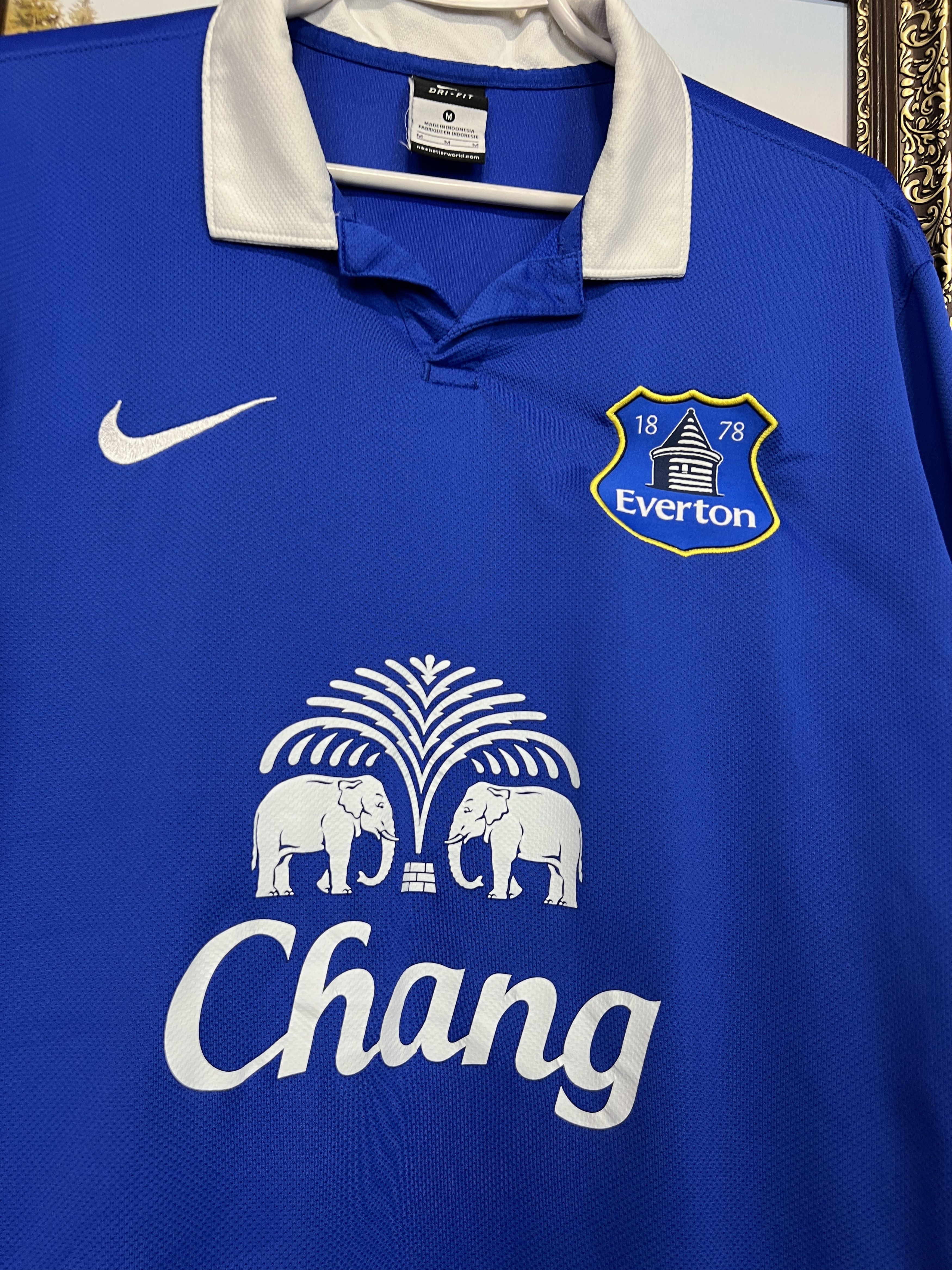 Nike Everton Home football shirt Soccer #3 Baines Jersey Trikot Size US M / EU 48-50 / 2 - 4 Thumbnail