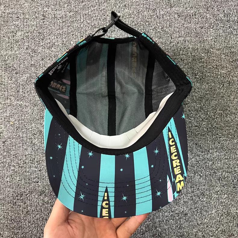 Billionaire Boys Club ICECREAM Rocket & Rainbow Webbing 5-Panel Cap. Q7 Size ONE SIZE - 2 Thumbnail