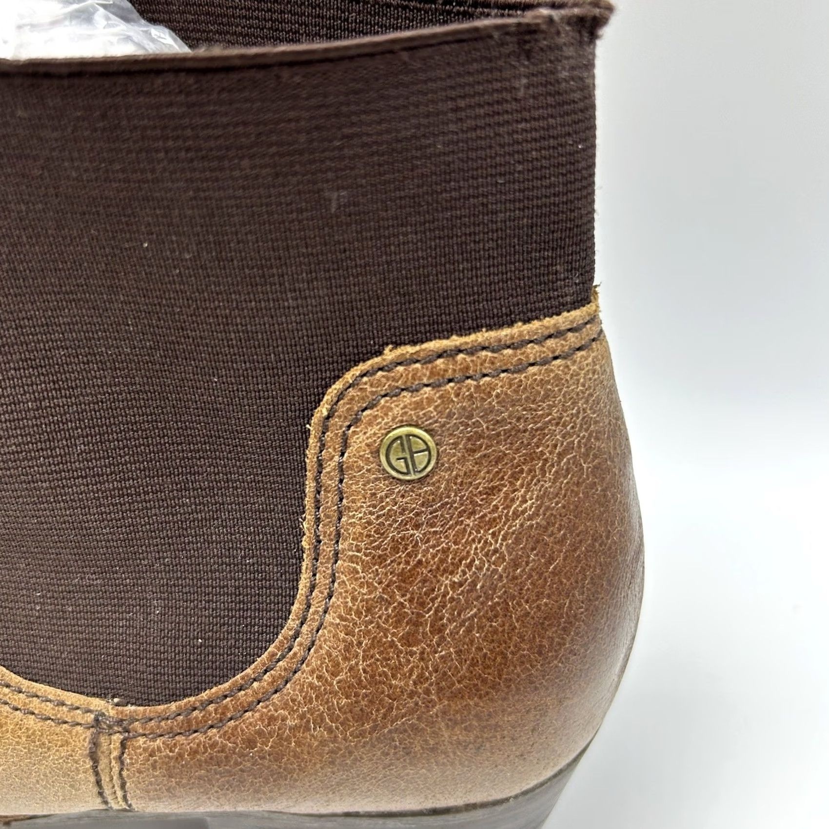 Giani Bernini Giani Bernini Bootie Womens 6.5 M Palma Pull On Brown Leather Quiet Luxury Boot Size US 7 / IT 37 - 5 Thumbnail
