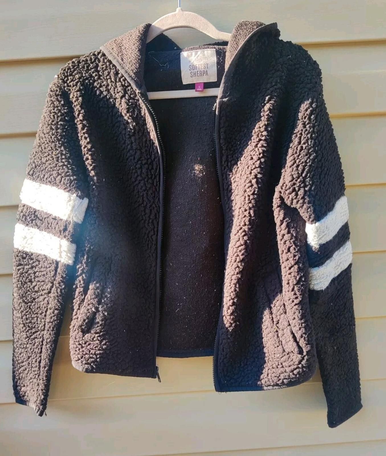 Sonoma Target Sonoma Womens Small Softest Teddy Sherpa Hoodie Black Size S / US 4 / IT 40 - 6 Thumbnail