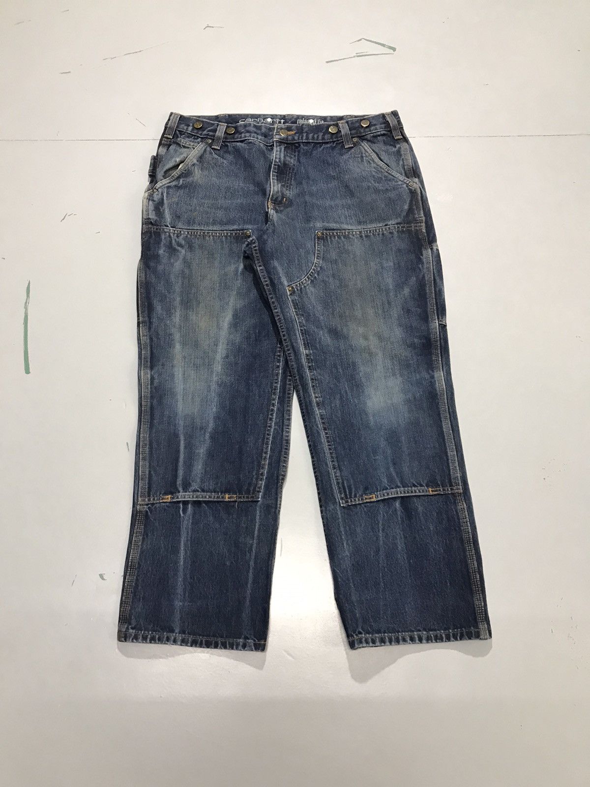 Carhartt Vintage Carhartt double knee workwear denim Size US 36 / EU 52 - 1 Thumbnail