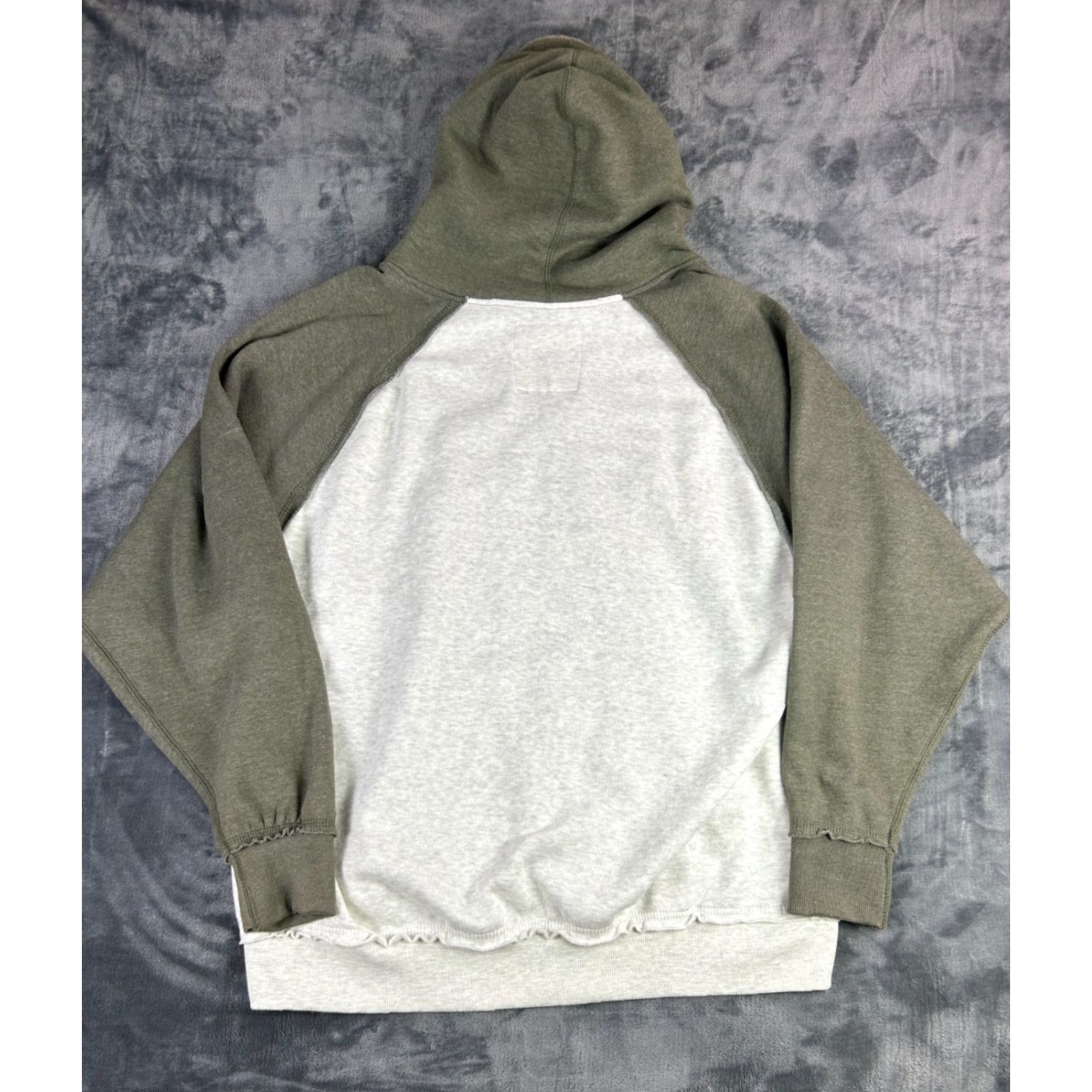 Vintage VINTAGE U.S. Vintage Huntington Beach California Hoodie Raglan Pullover Medium Two Tone Mens Hooded Pockets White 80s 90s Beach Size US M / EU 48-50 / 2 - 6 Thumbnail
