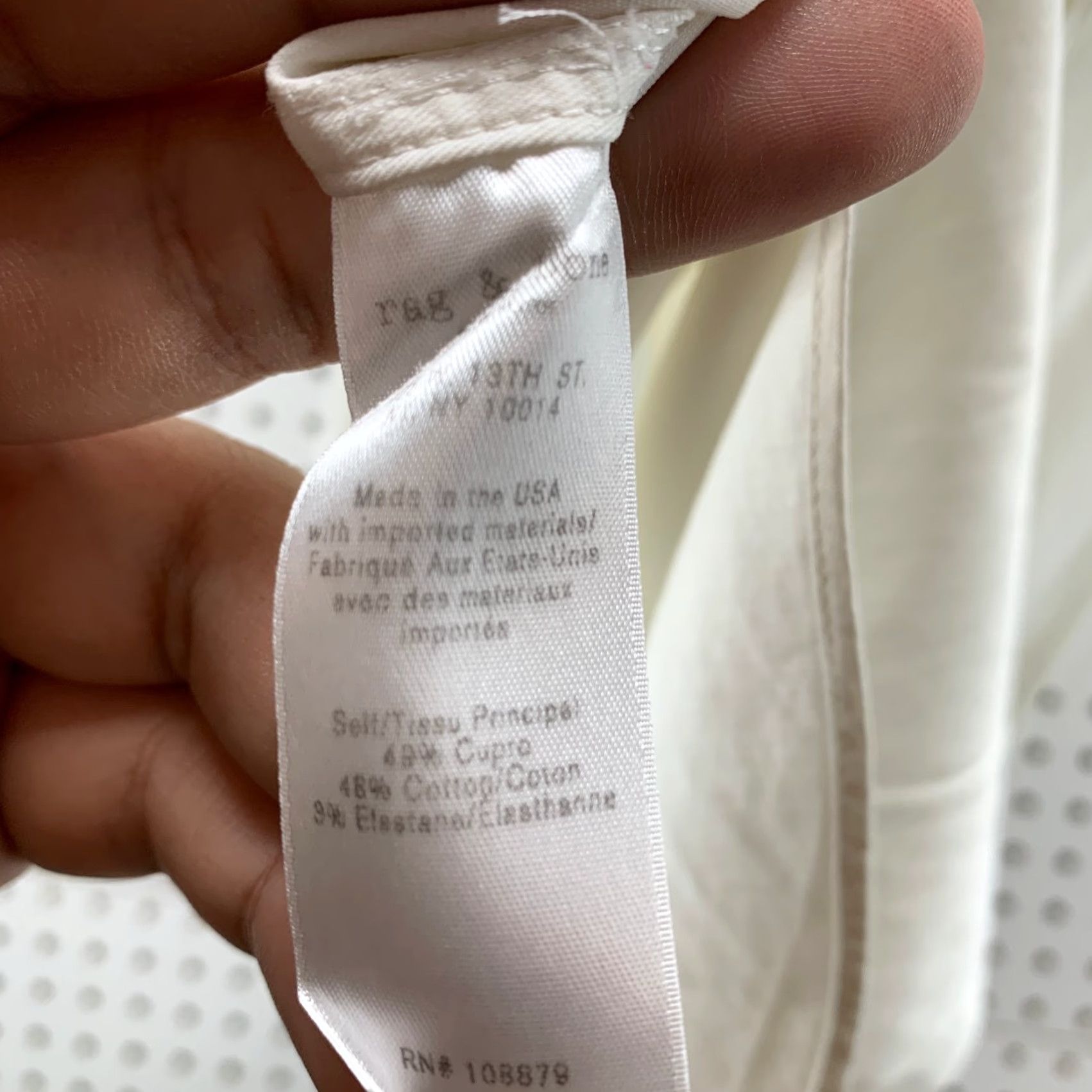 Rag & Bone Rag & Bone Button Shirt Womens M White 2 Way Reversible Collar Both Sides Shirt Womens M White 2 Way Reversible Collar Both Sides Size M / US 6-8 / IT 42-44 - 6 Thumbnail