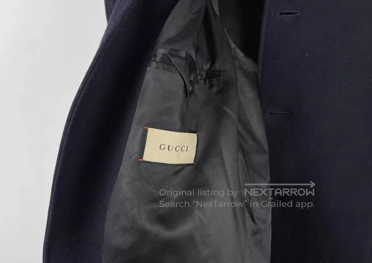Gucci Blue Long Coat - Size M. Size US M / EU 48-50 / 2 - 5 Thumbnail