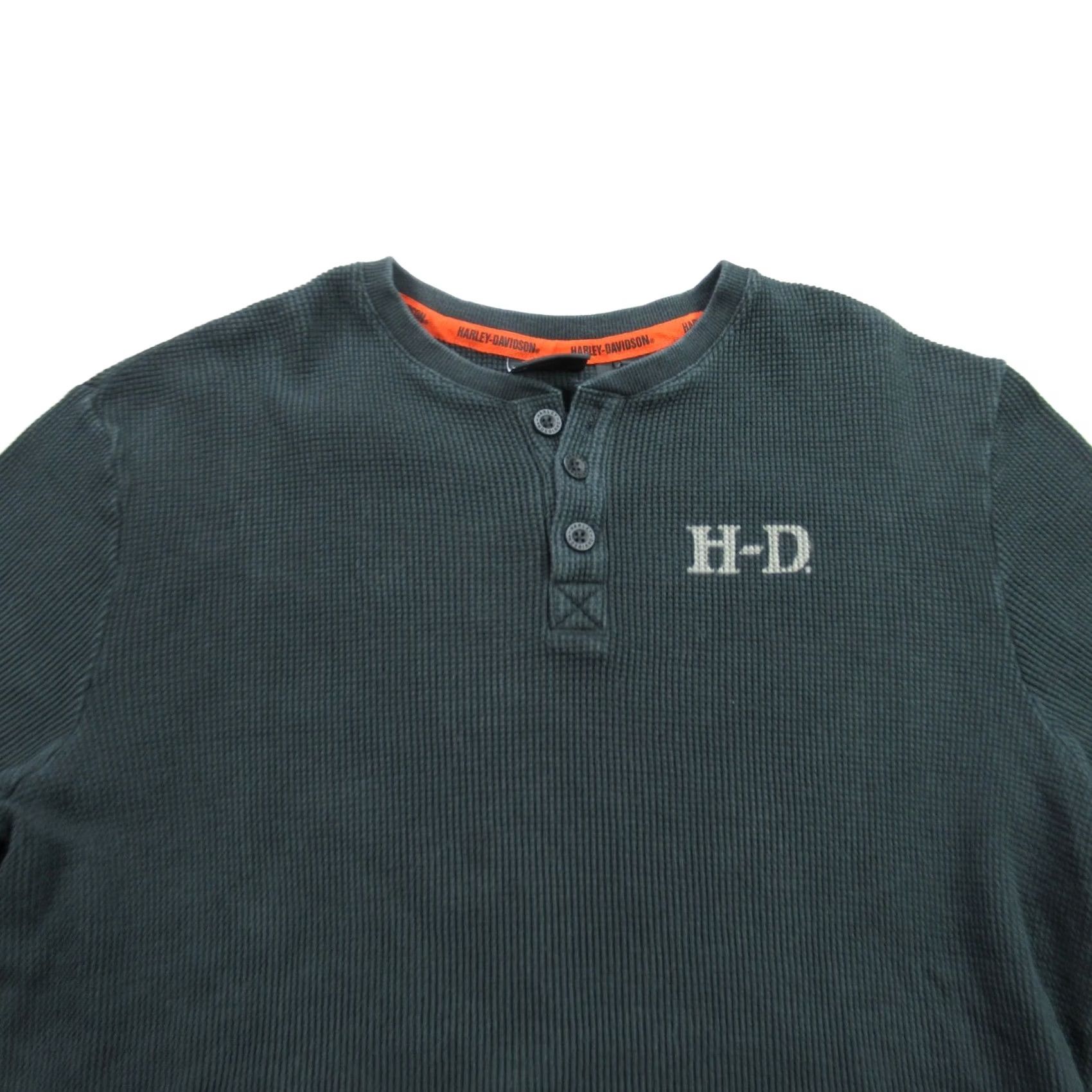 Harley Davidson Harley-Davidson Sweatshirt Mens Large Long Sleeve Henley Crew Neck Black Size US L / EU 52-54 / 3 - 3 Thumbnail