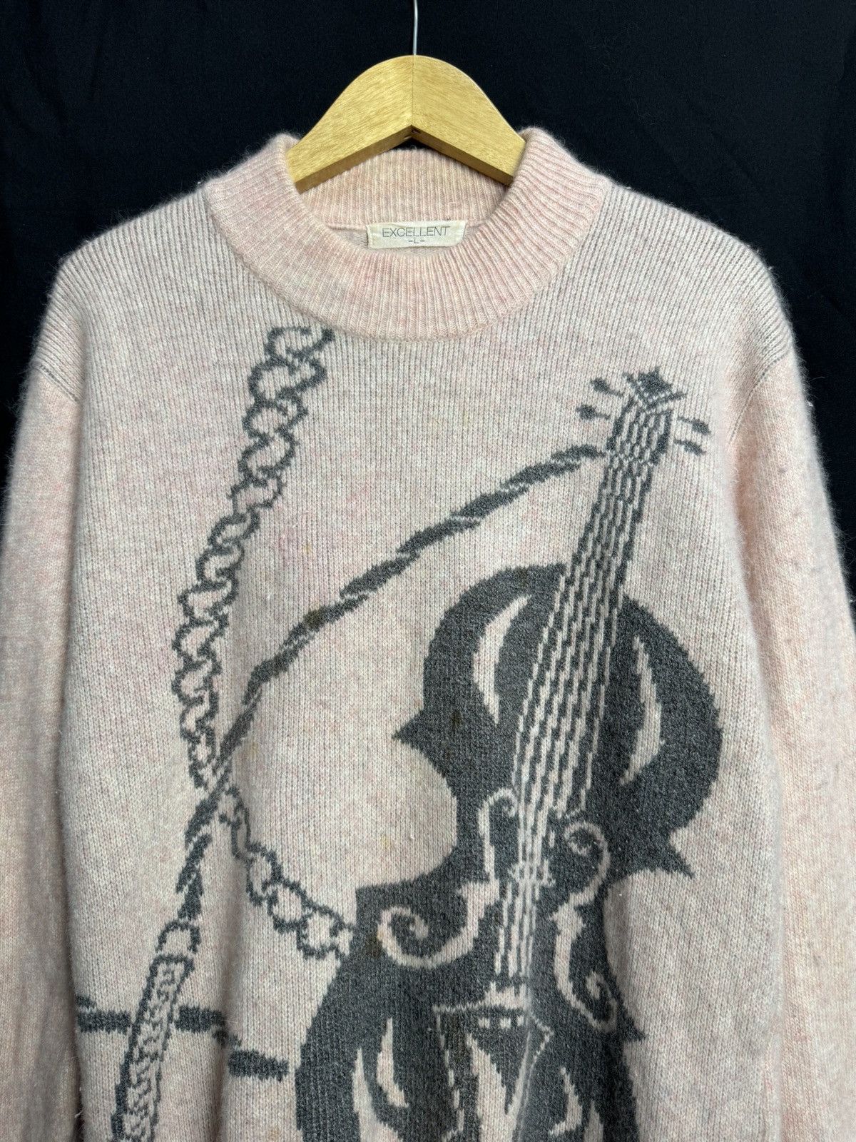 Hysteric Glamour × If Six Was Nine × Japanese Brand Excellent Guitar Chain Sweater Knit Mohair Size US M / EU 48-50 / 2 - 2 Thumbnail