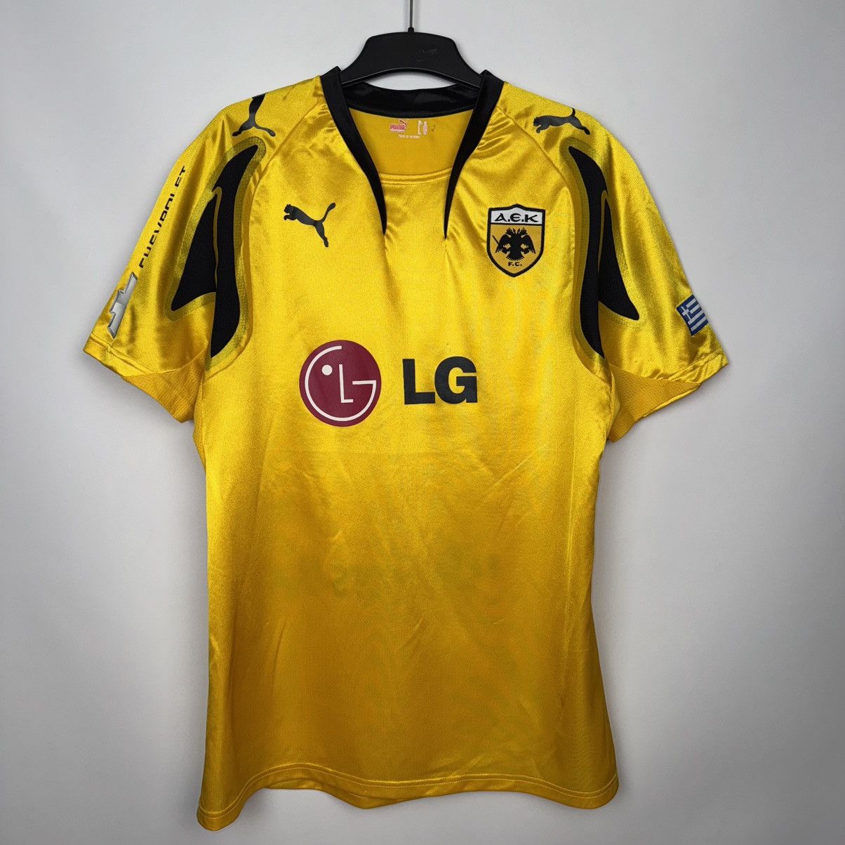 Puma AEK ATHENS 2007 2008 HOME FOOTBALL SHIRT SOCCER JERSEY PUMA Size US XL / EU 56 / 4 - 1 Thumbnail