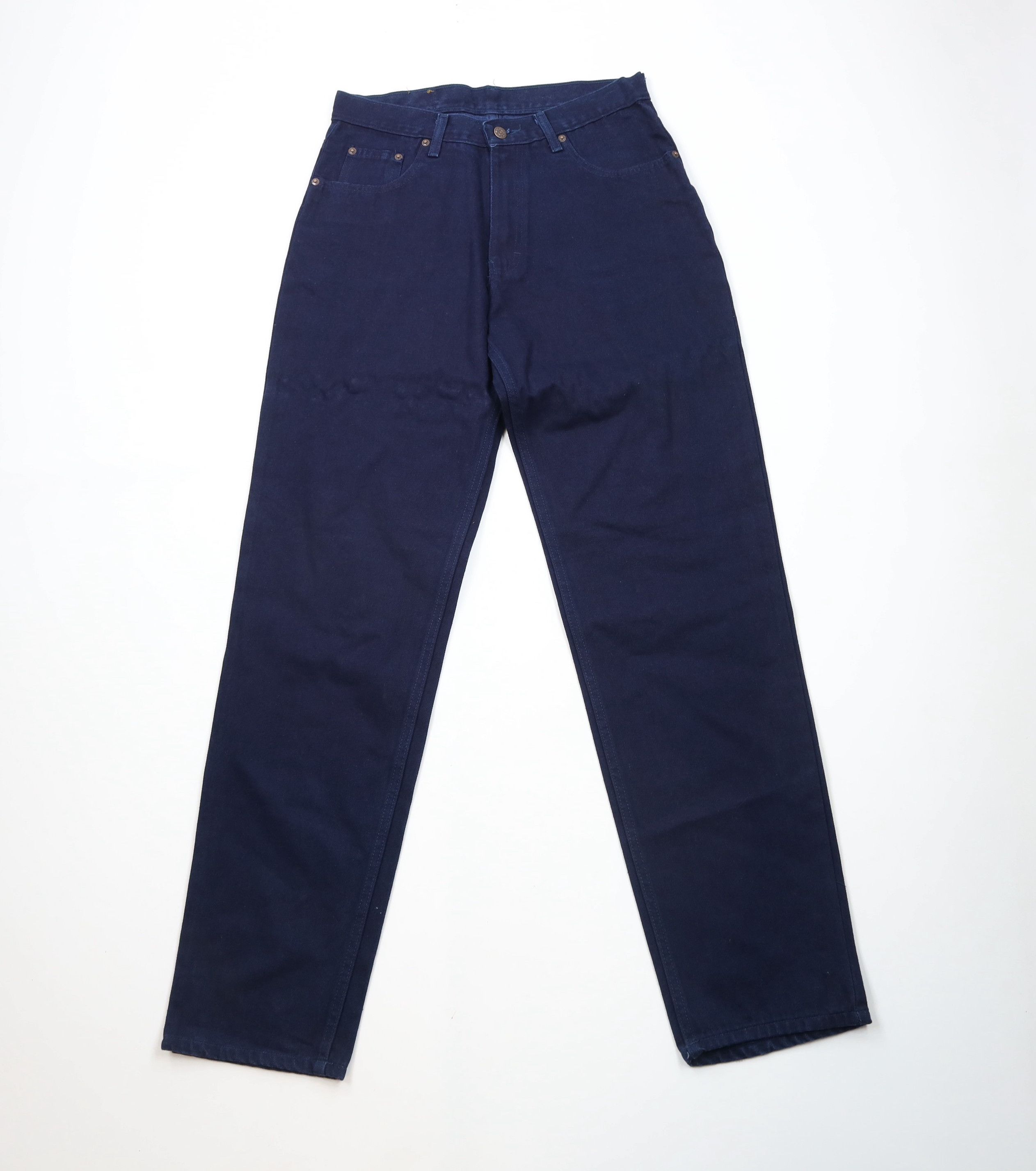 Vintage Deadstock Vintage 90s Streetwear Leg Denim Jeans Blue Size US 30 / EU 46 - 1 Thumbnail