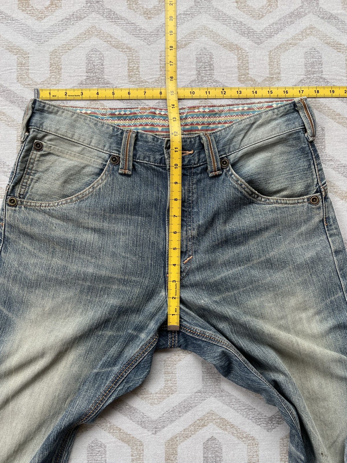 Edwin × If Six Was Nine × Vintage Edwin XV Buckle Back Jeans Size US 34 / EU 50 - 12 Thumbnail