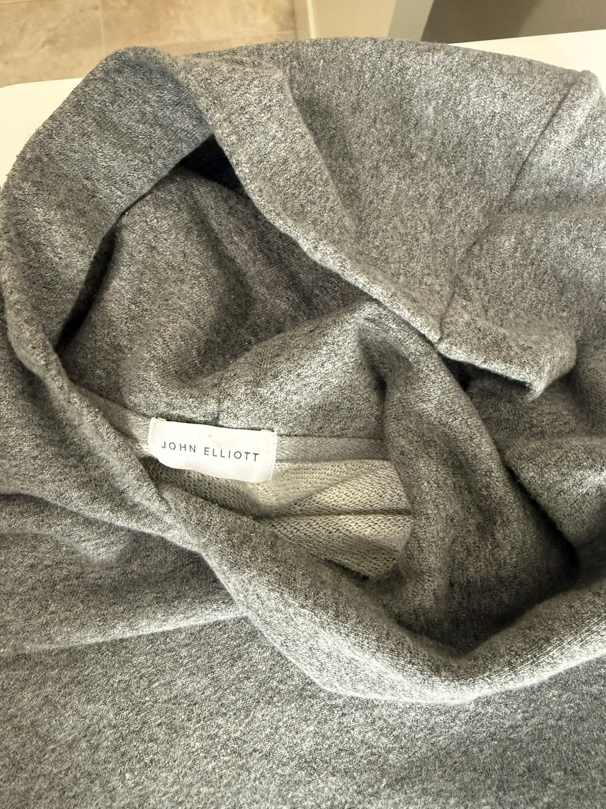 John Elliott John Elliott Side Zip Hoodie Heather Gray Size 6 (XL) Size US XL / EU 56 / 4 - 2 Thumbnail