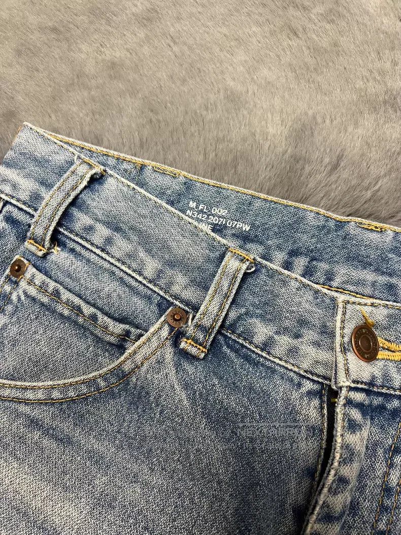 Celine CELINE Washed Blue Straight-Leg Flare Jeans i Size US 29 - 3 Thumbnail