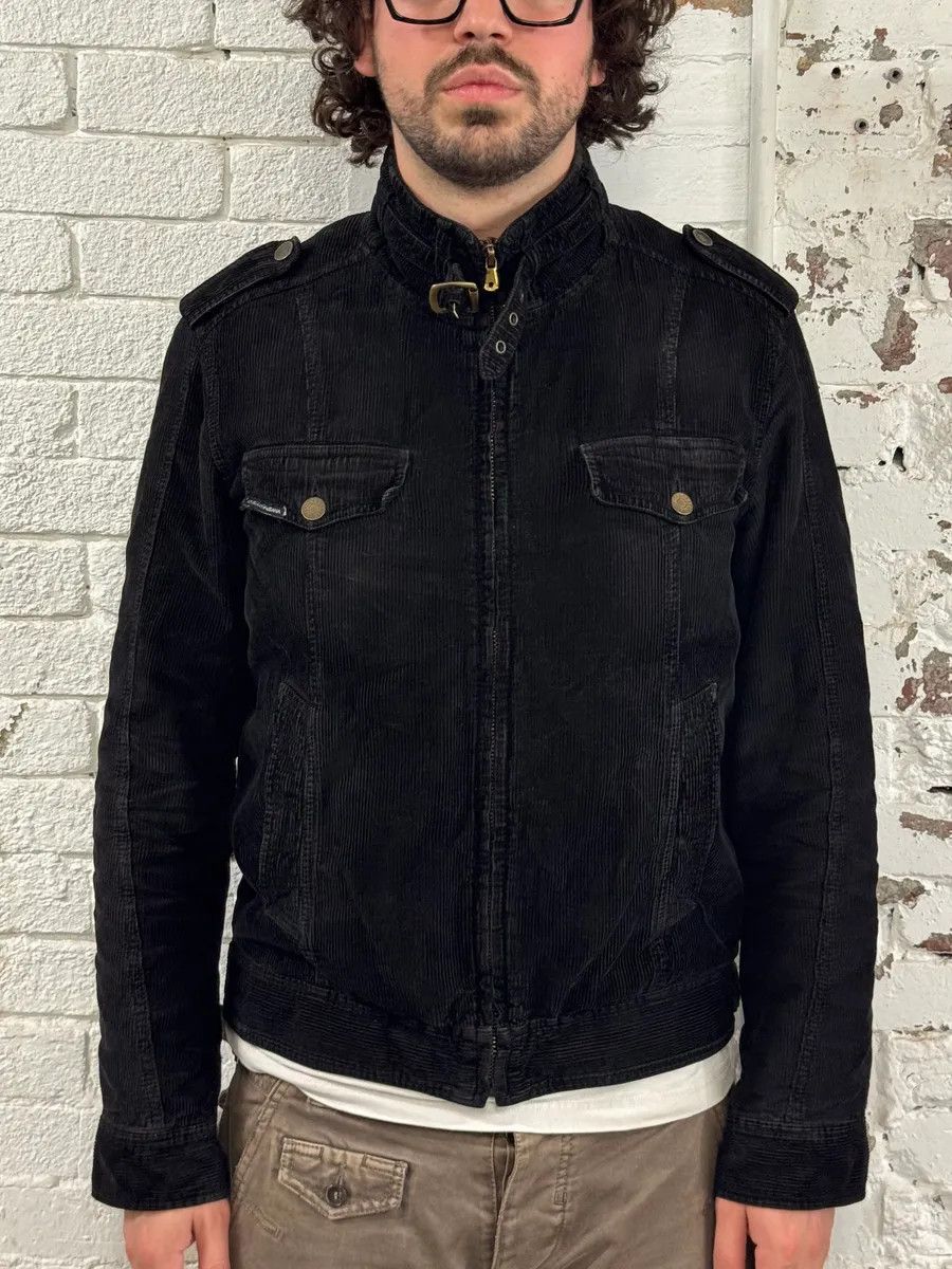 Dolce & Gabbana 2000s Dolce & Gabbana Cargo Black Corduroy Jacket Size US M / EU 48-50 / 2 - 2 Thumbnail