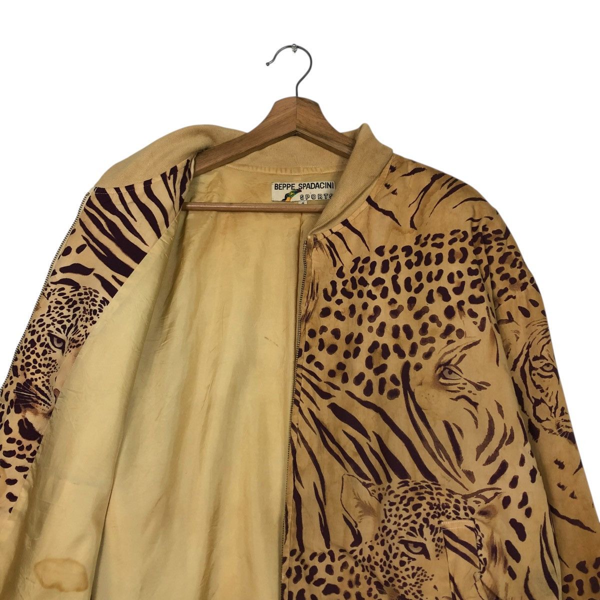 Hysteric Glamour 🔥VINTAGE BOMBER JACKET BEPPE SPADACINI SPORTS TIGER STYLE Size US M / EU 48-50 / 2 - 14 Thumbnail